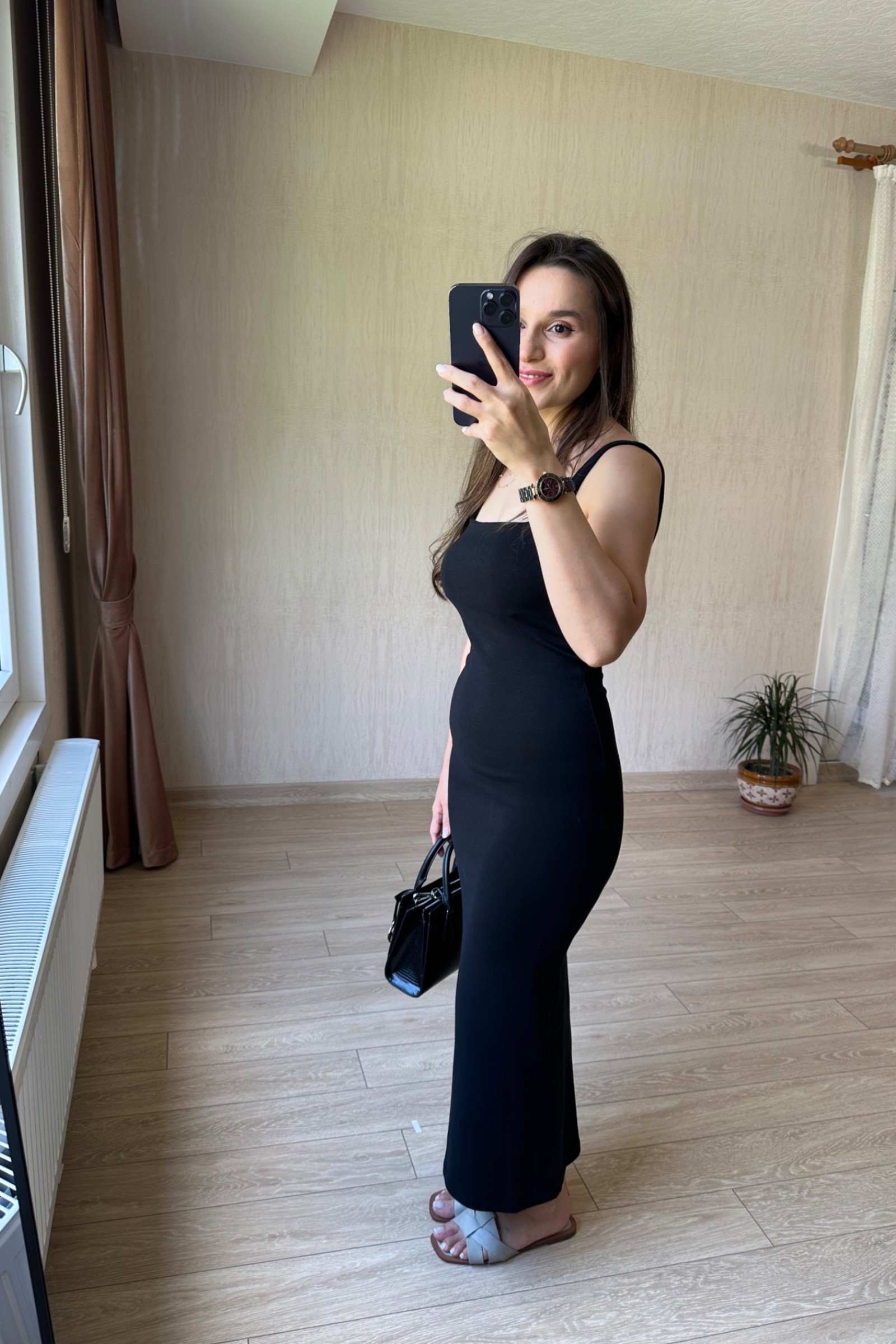 Ola Yırtmaçsız Elbise (Brska)