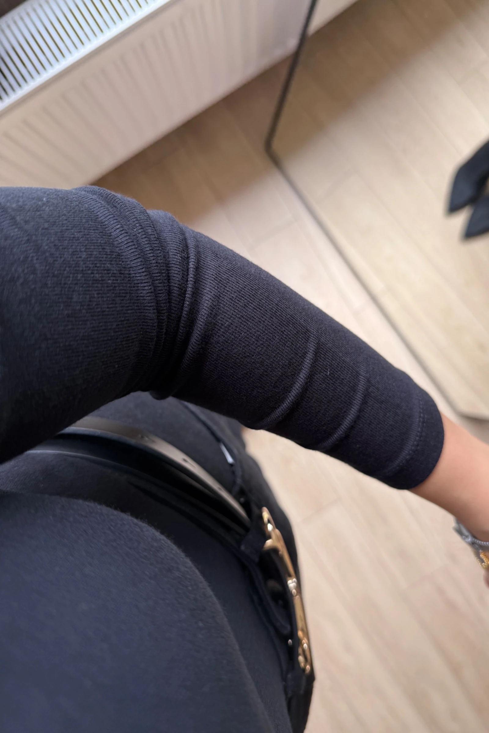 Lumida Asimetrik Kesim Tek Omuz  Bluz - Siyah