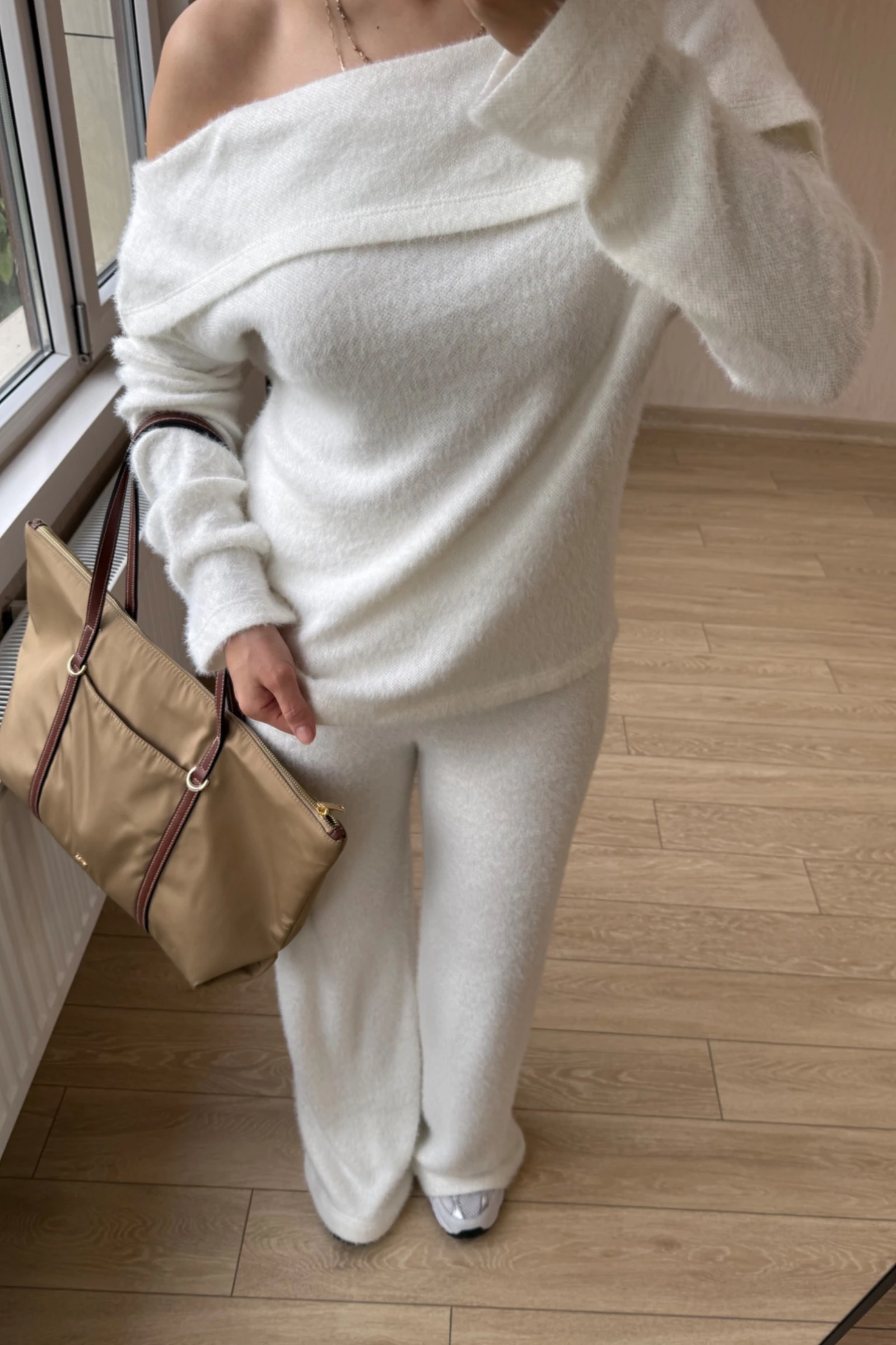 Vanessa Qısaqol Korduroy Kostyum - Nanə Yaşıl - Beyaz