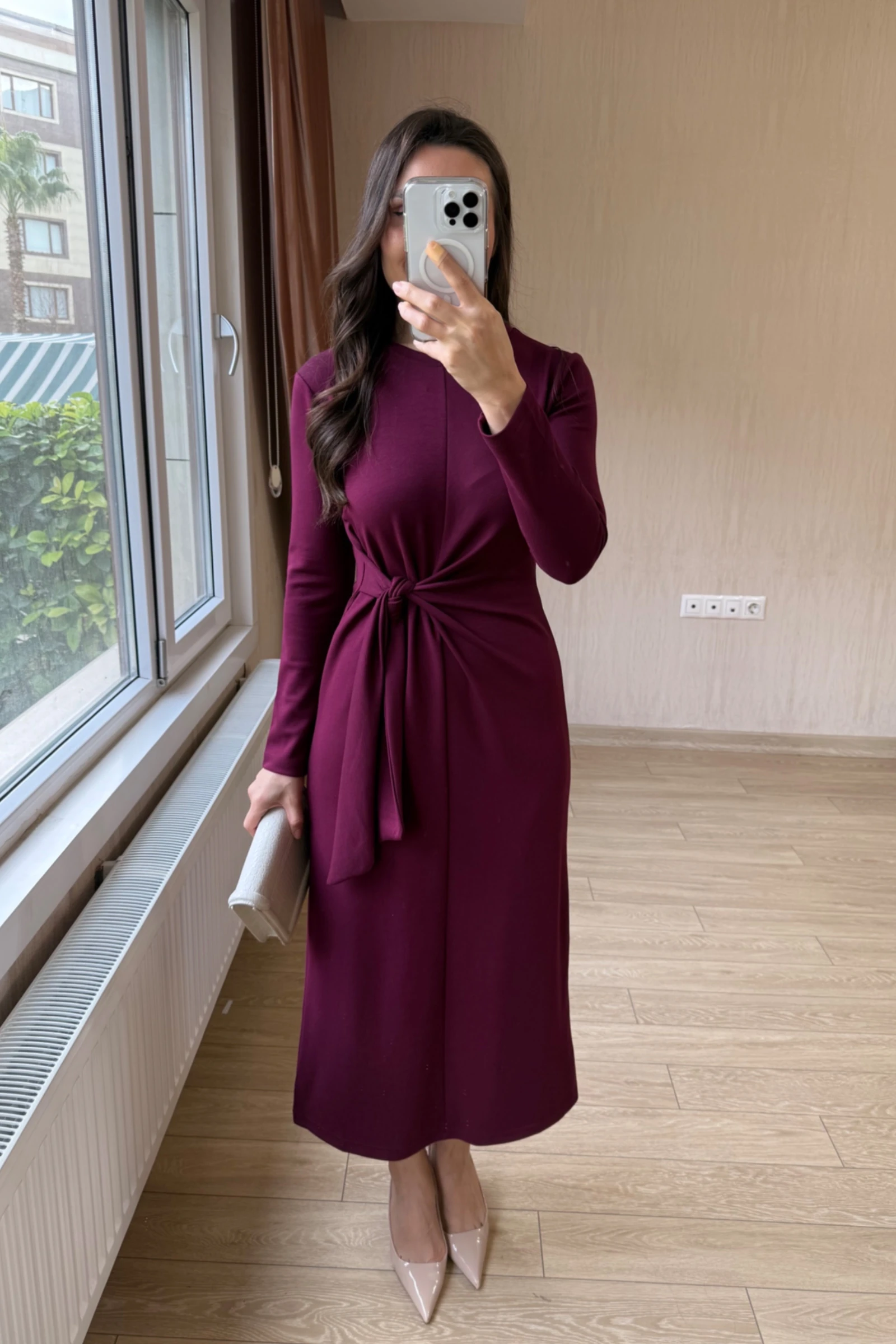 Osmanlı parça paltarı - Mürdüm