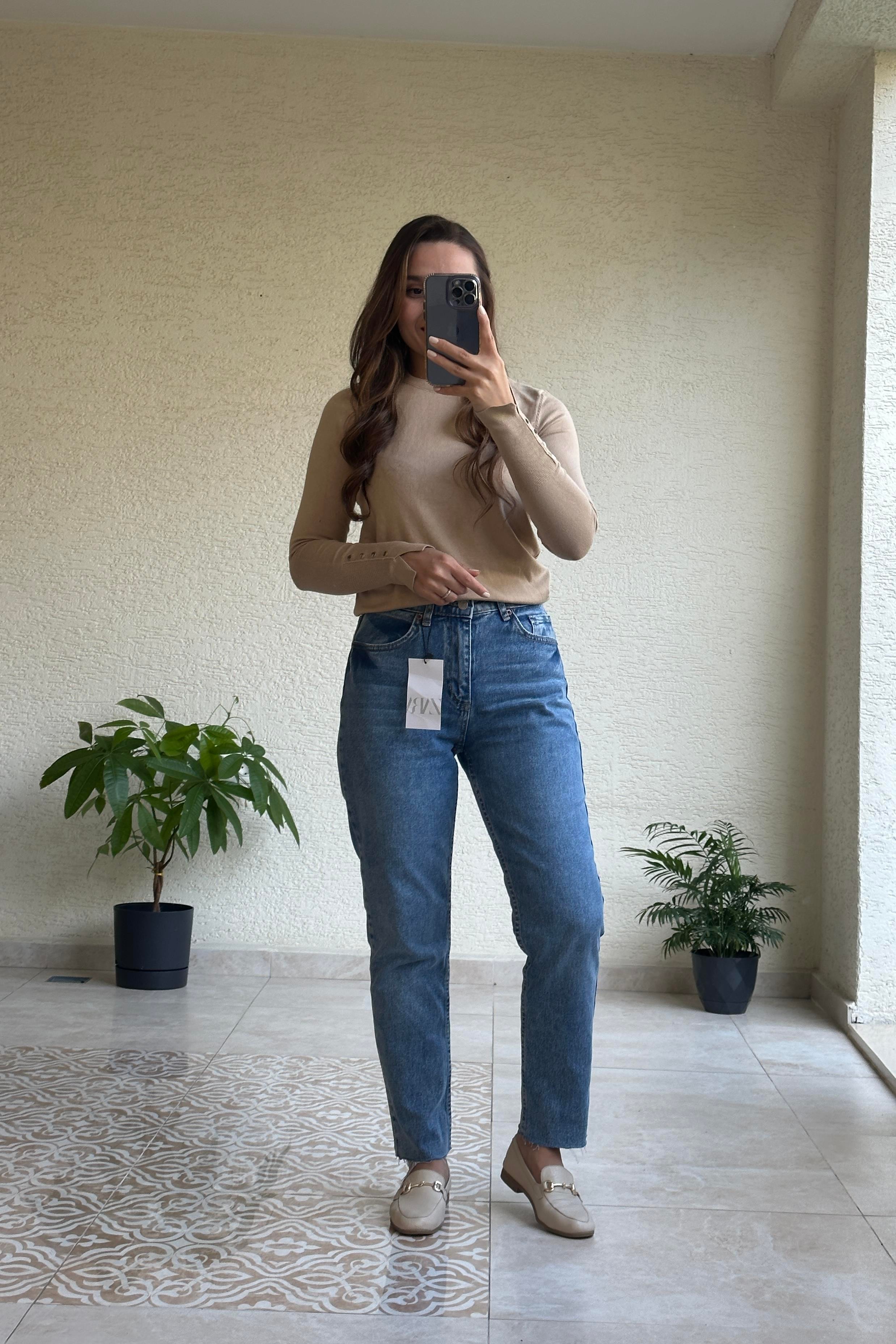 ZR Orj Marka BoyFit Jean Mavi