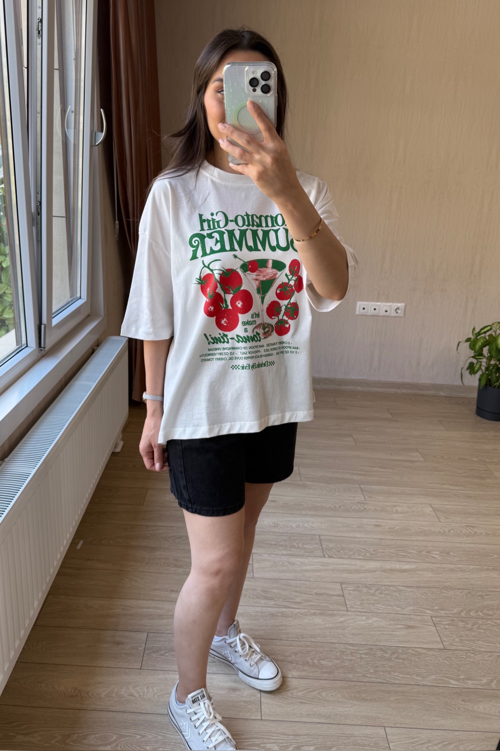 Çello Orj Zr Marka  %100 Pamuklu Baskılı  Basic Tişört - Tomato Baskılı