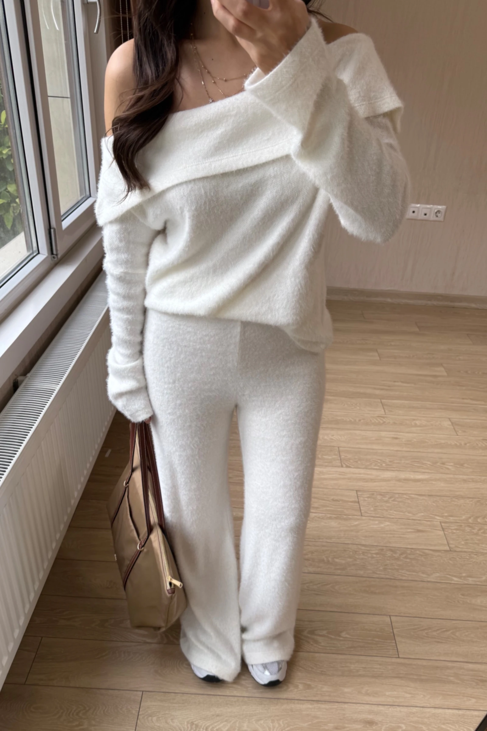 Vanessa Qısaqol Korduroy Kostyum - Nanə Yaşıl - Beyaz