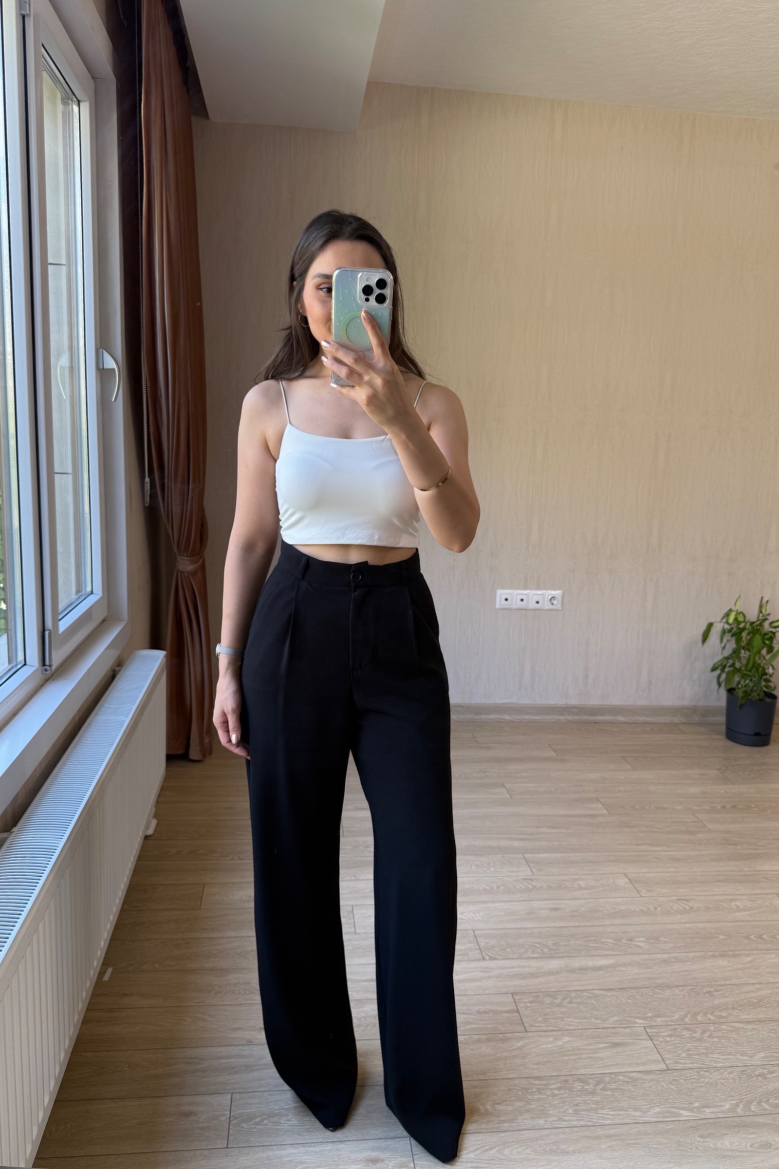 Cessi Ayrobin Kumaş Pantolon - Siyah