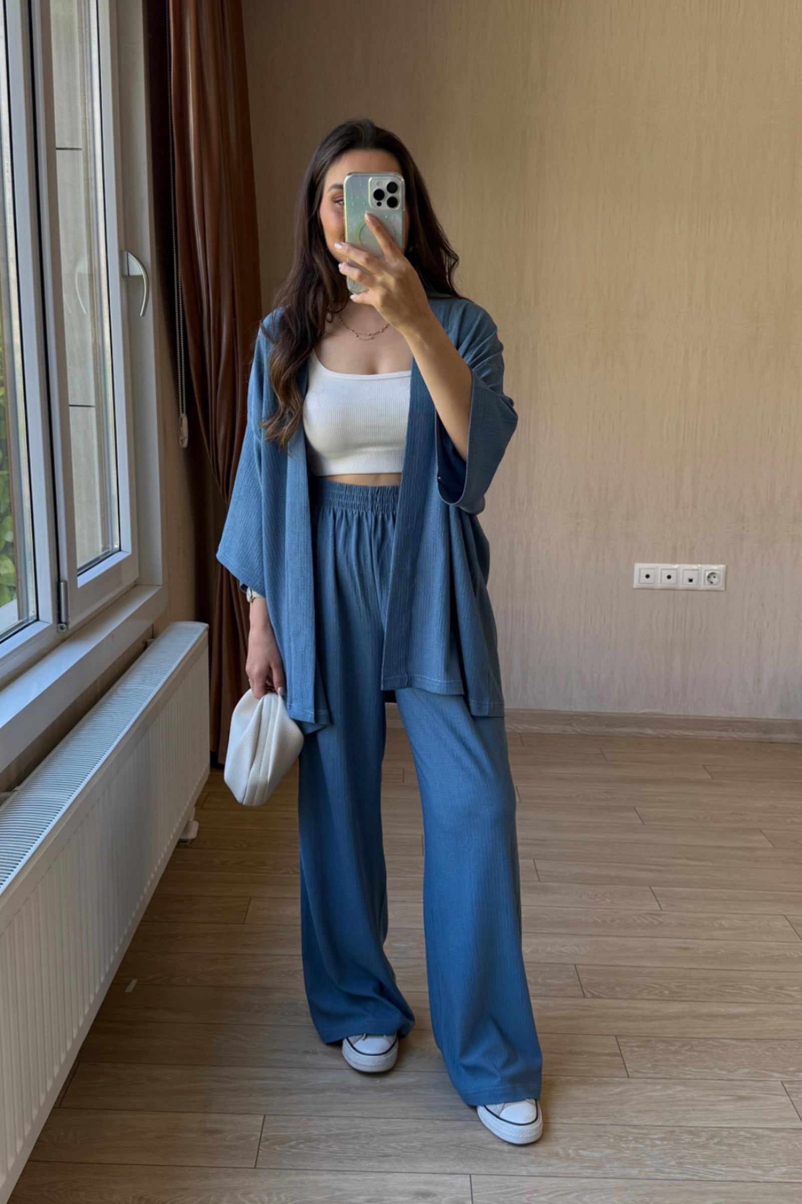 Siena Kimono Takım - Bebe Mavisi