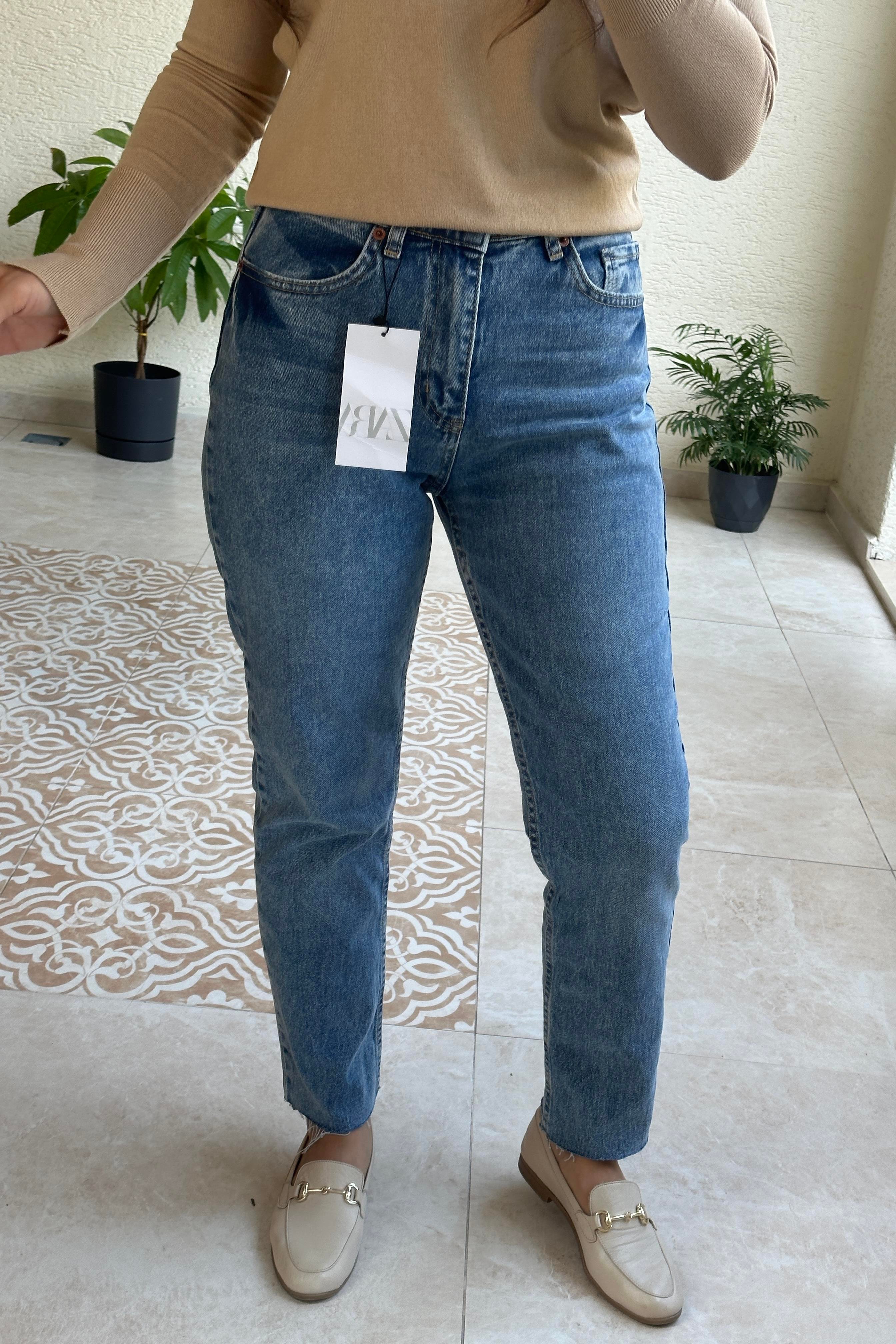 ZR Orj Marka BoyFit Jean Mavi