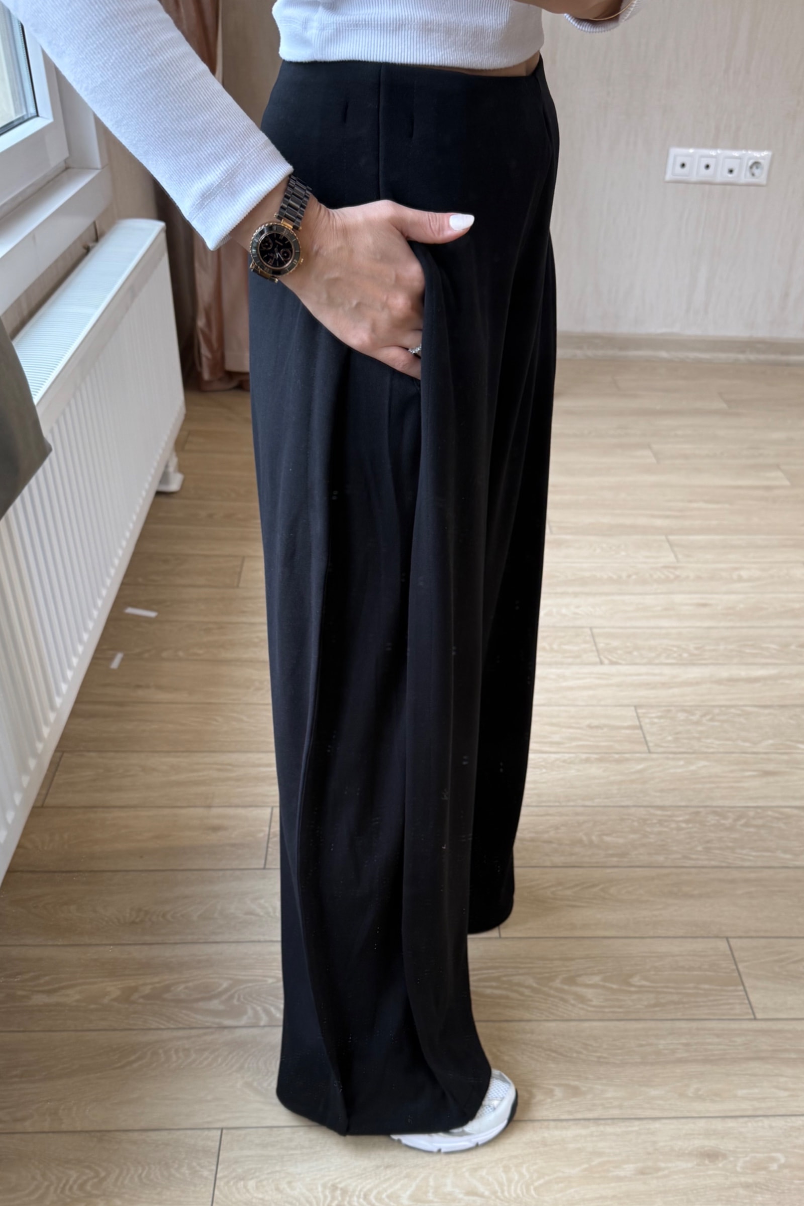  Elodie Orj Oysh Modal Kumaş Wid-Leg Pantolon 