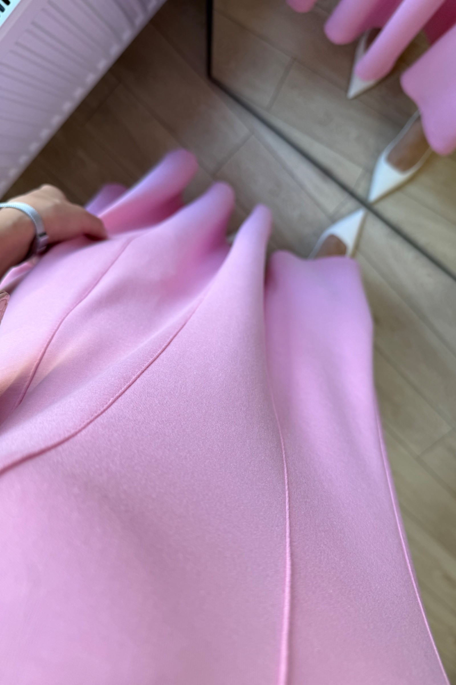 Luna Çan Kesim Modal Kumaş Elbise - Pembe