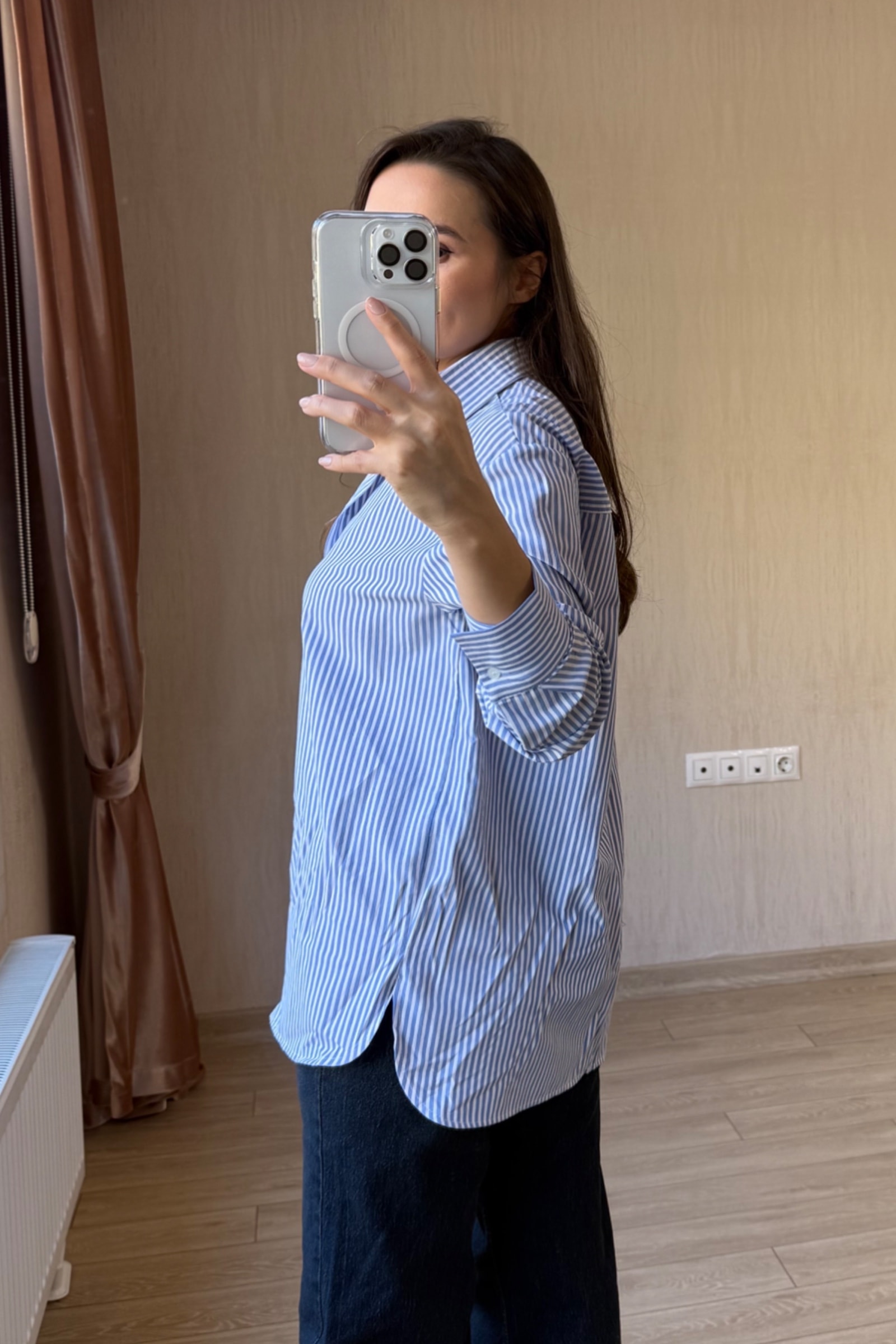 Seon Çizgili Gömlek