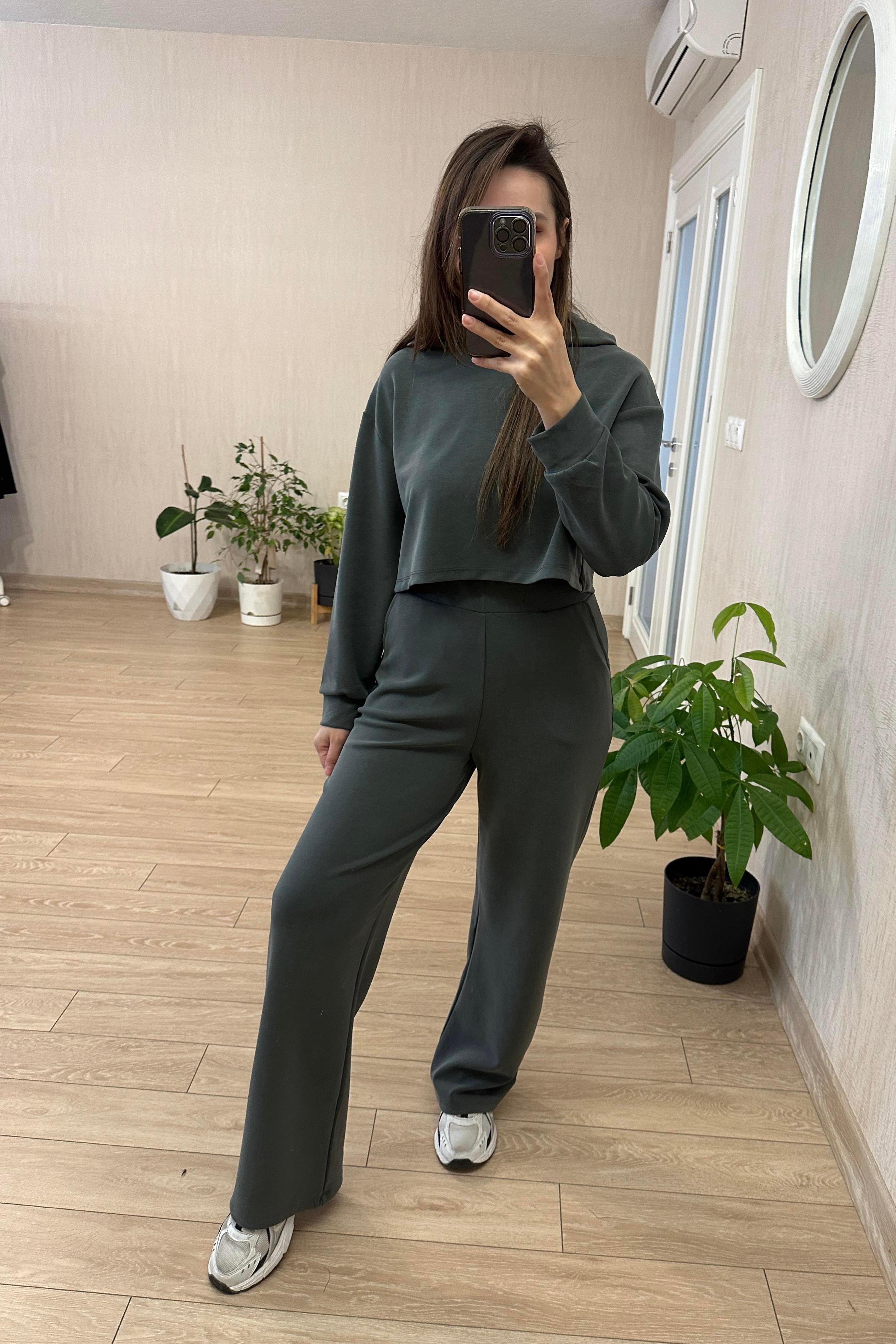 Liva Orj Oysh Modal Kumaş Takım - Haki