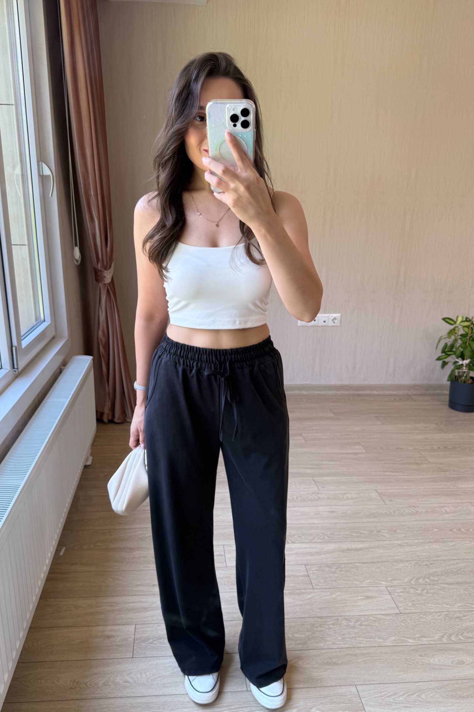 Liana Modal Kumaş Eşofman Altı - Siyah