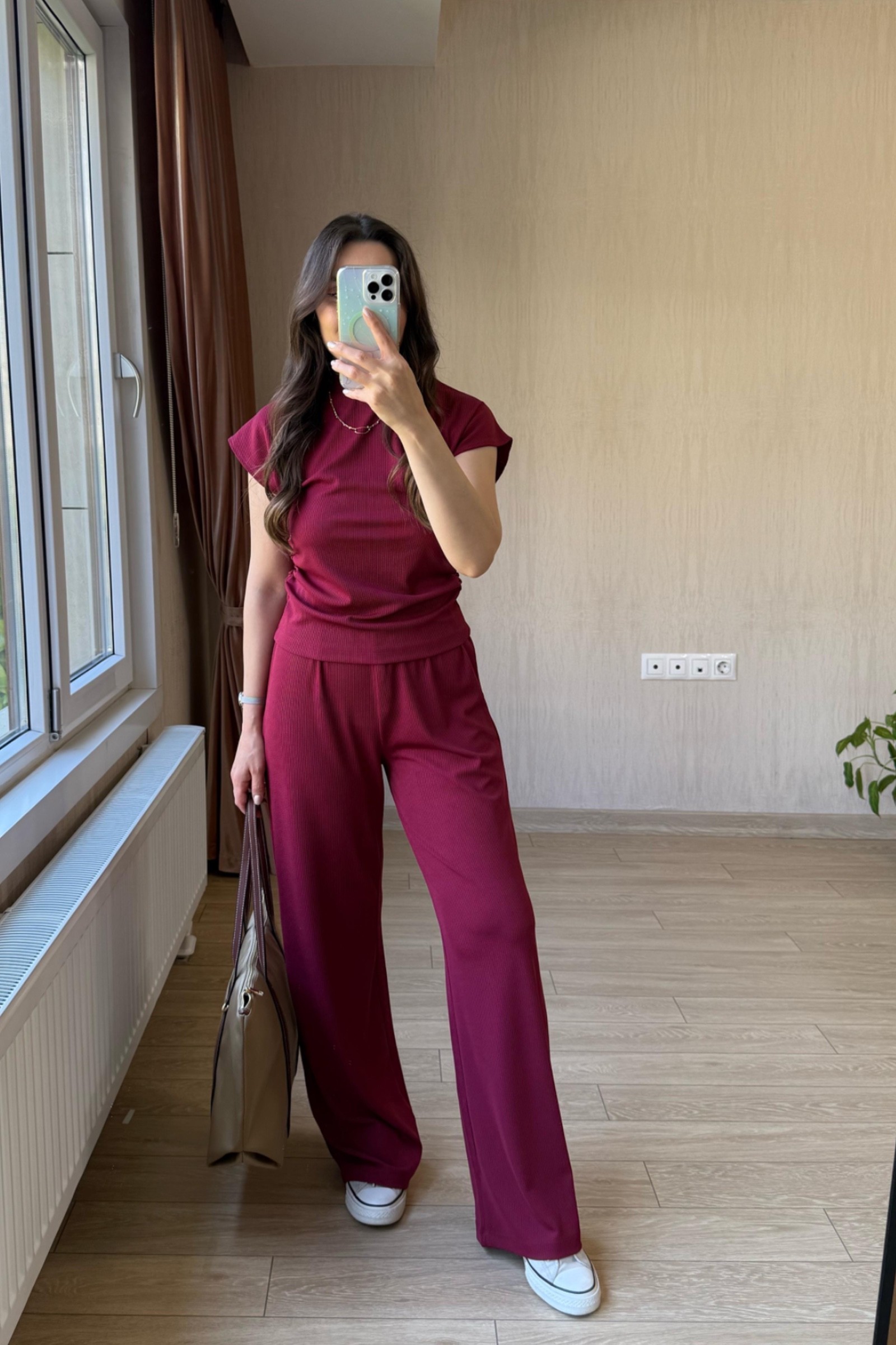 Nadia Yanları Drapeli Kaşkorse Kumaş Takım