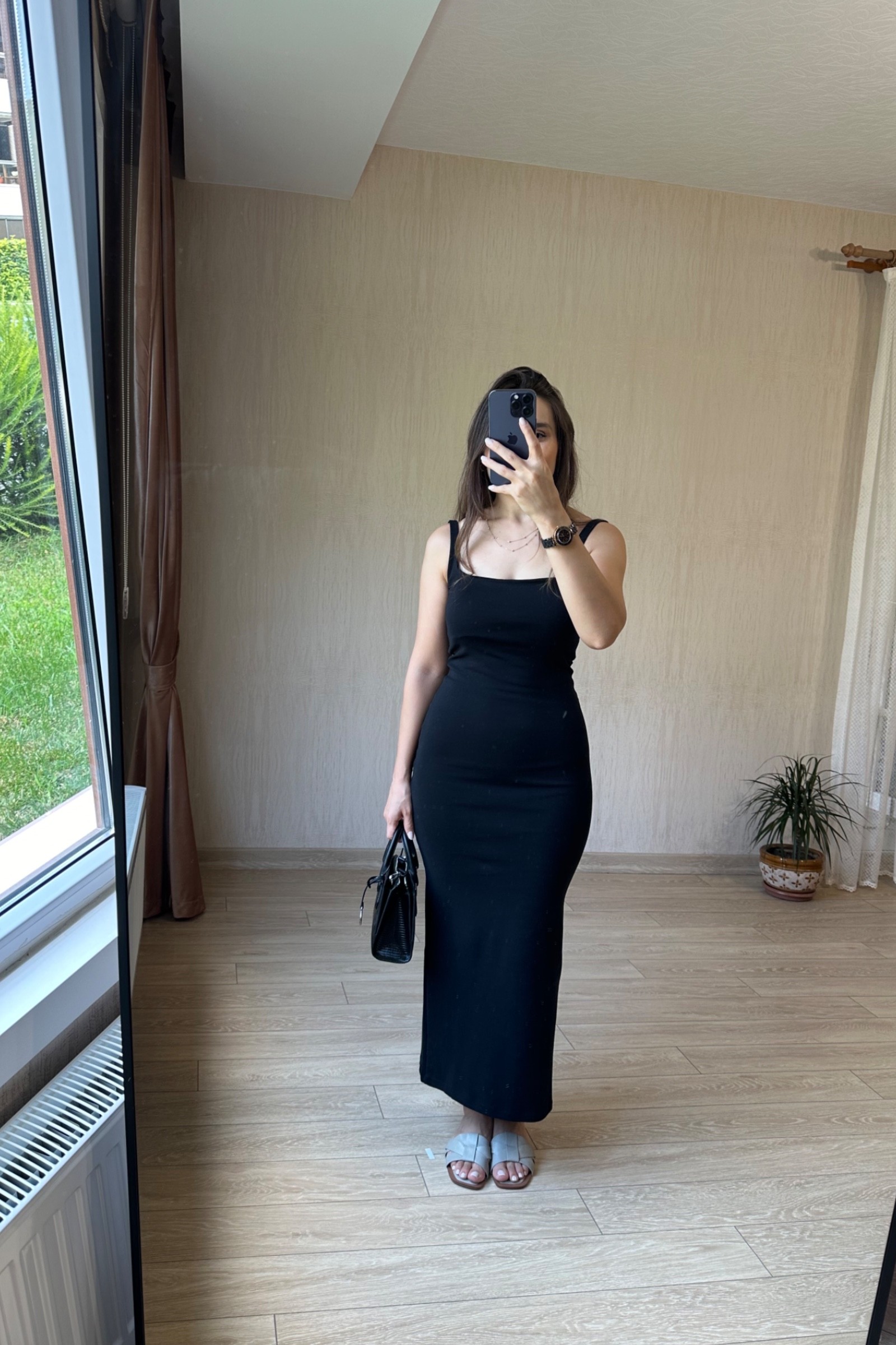 Ola Yırtmaçsız Elbise (Brska)