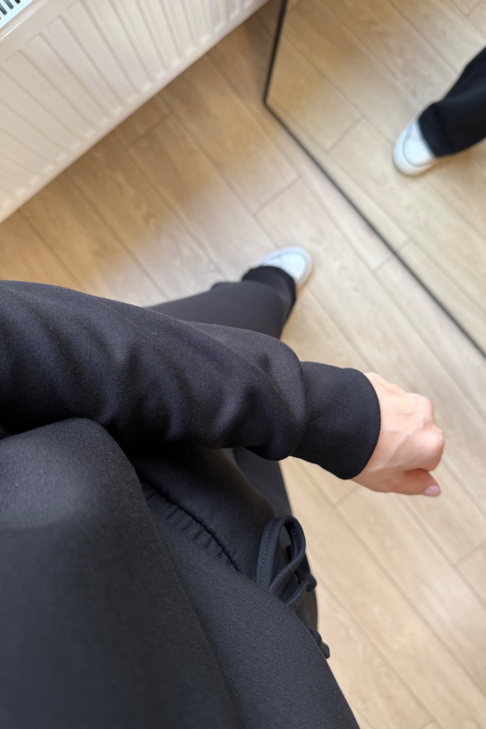 Boss Dumanlı Orj Modal Parça Krop Dəsti - Siyah