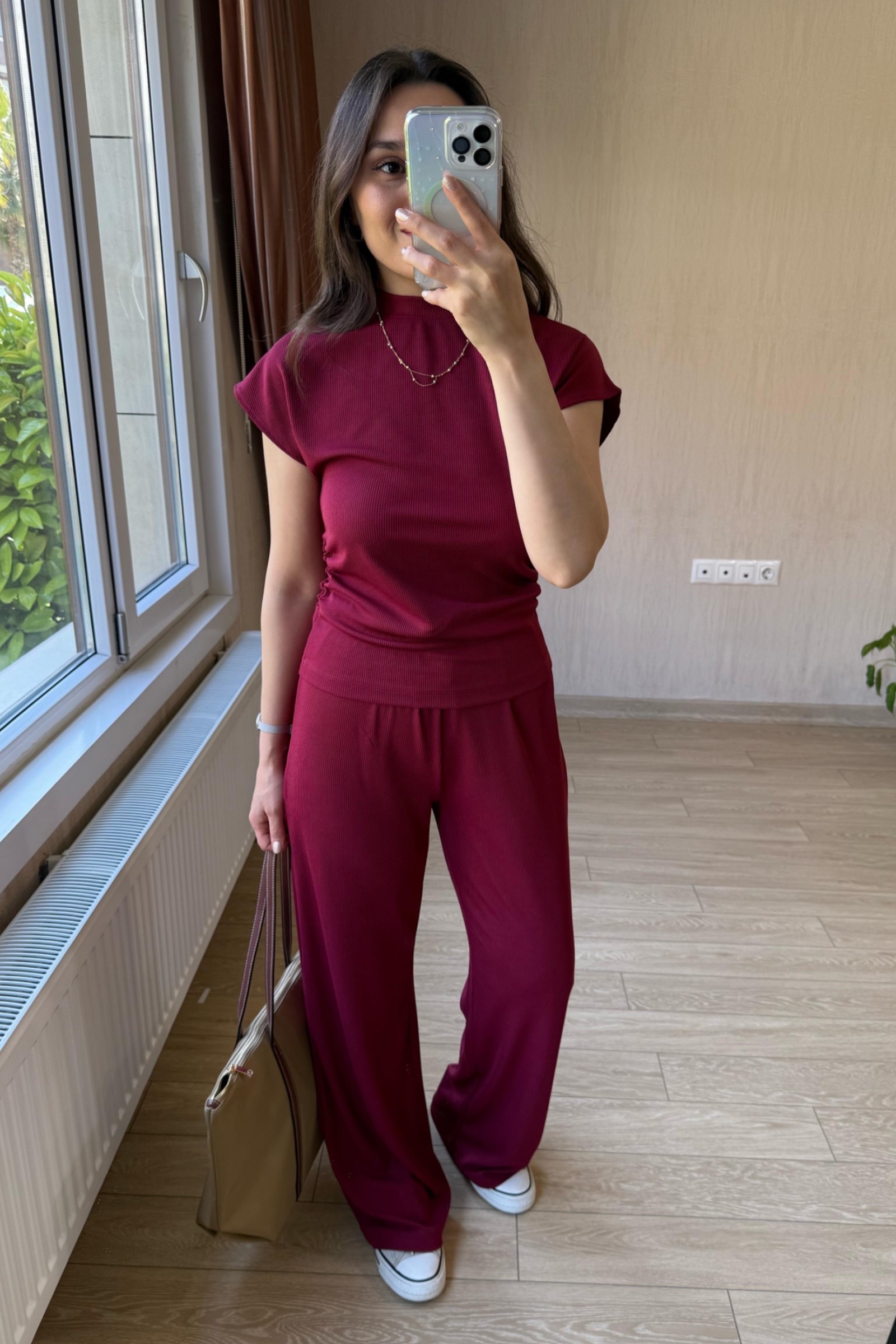 Nadia Yanları Drapeli Kaşkorse Kumaş Takım