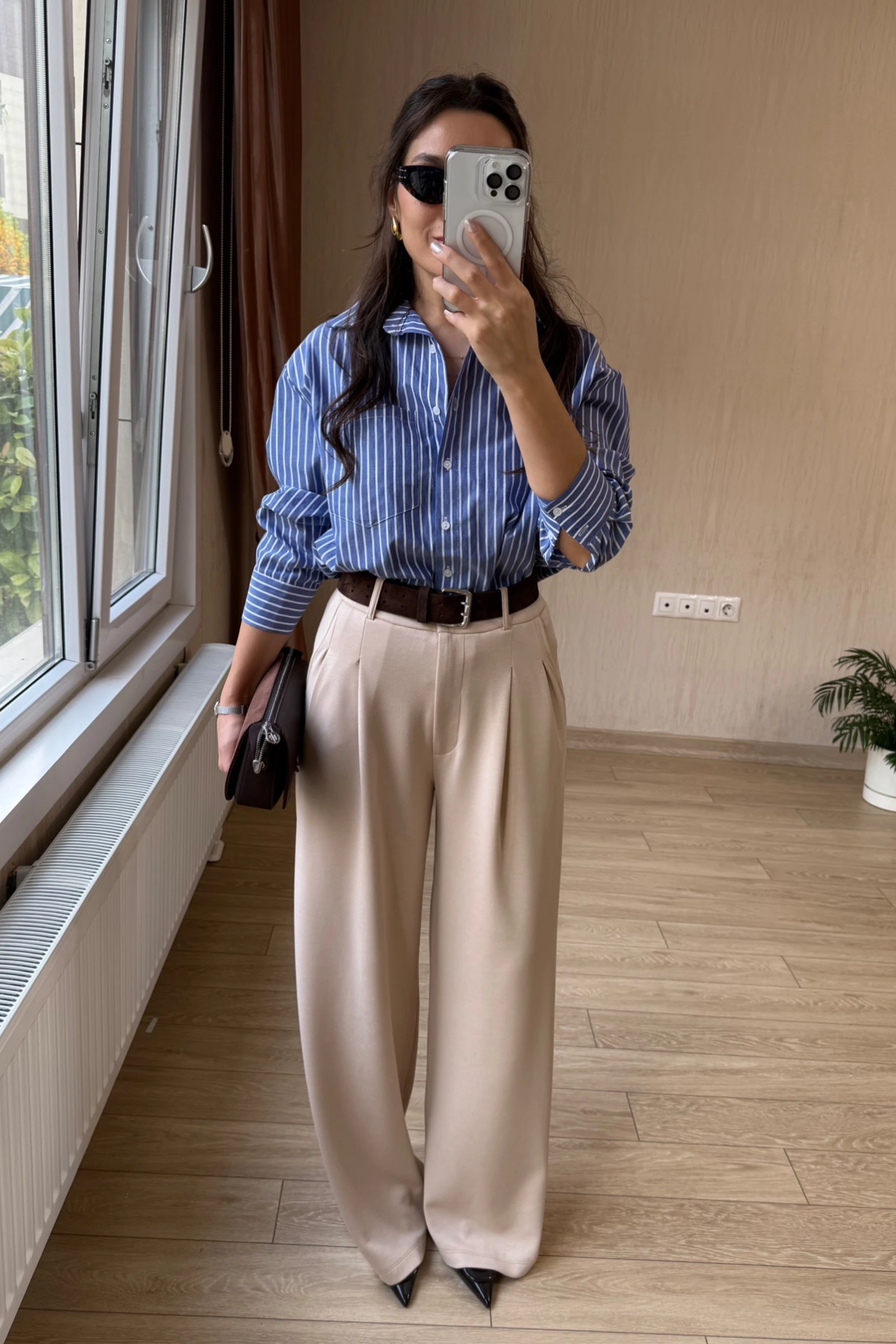 Milena Orj Modal Kumaş Palazzo Pantolon 