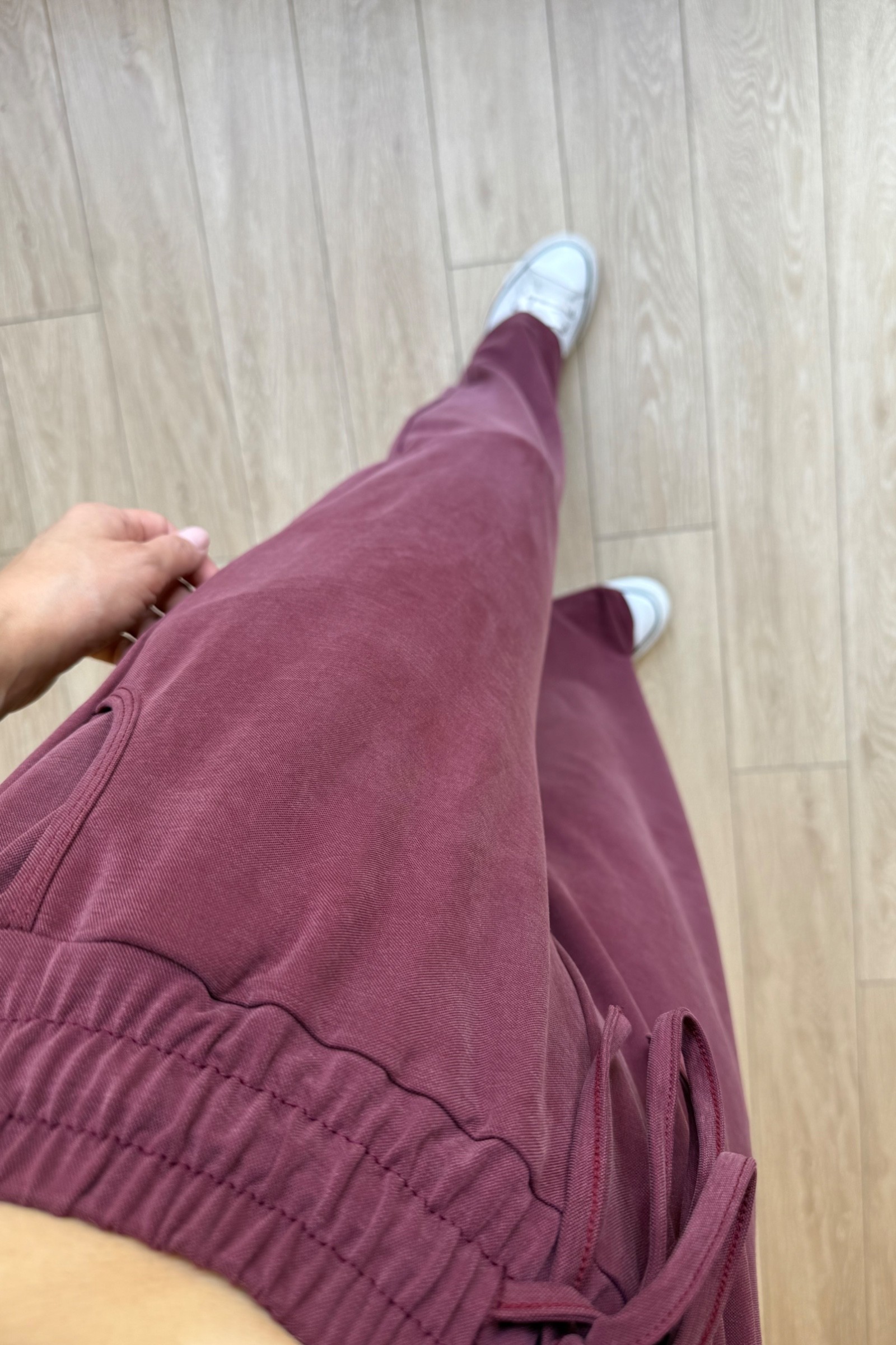 Liana Modal Kumaş Eşofman Altı - Bordo