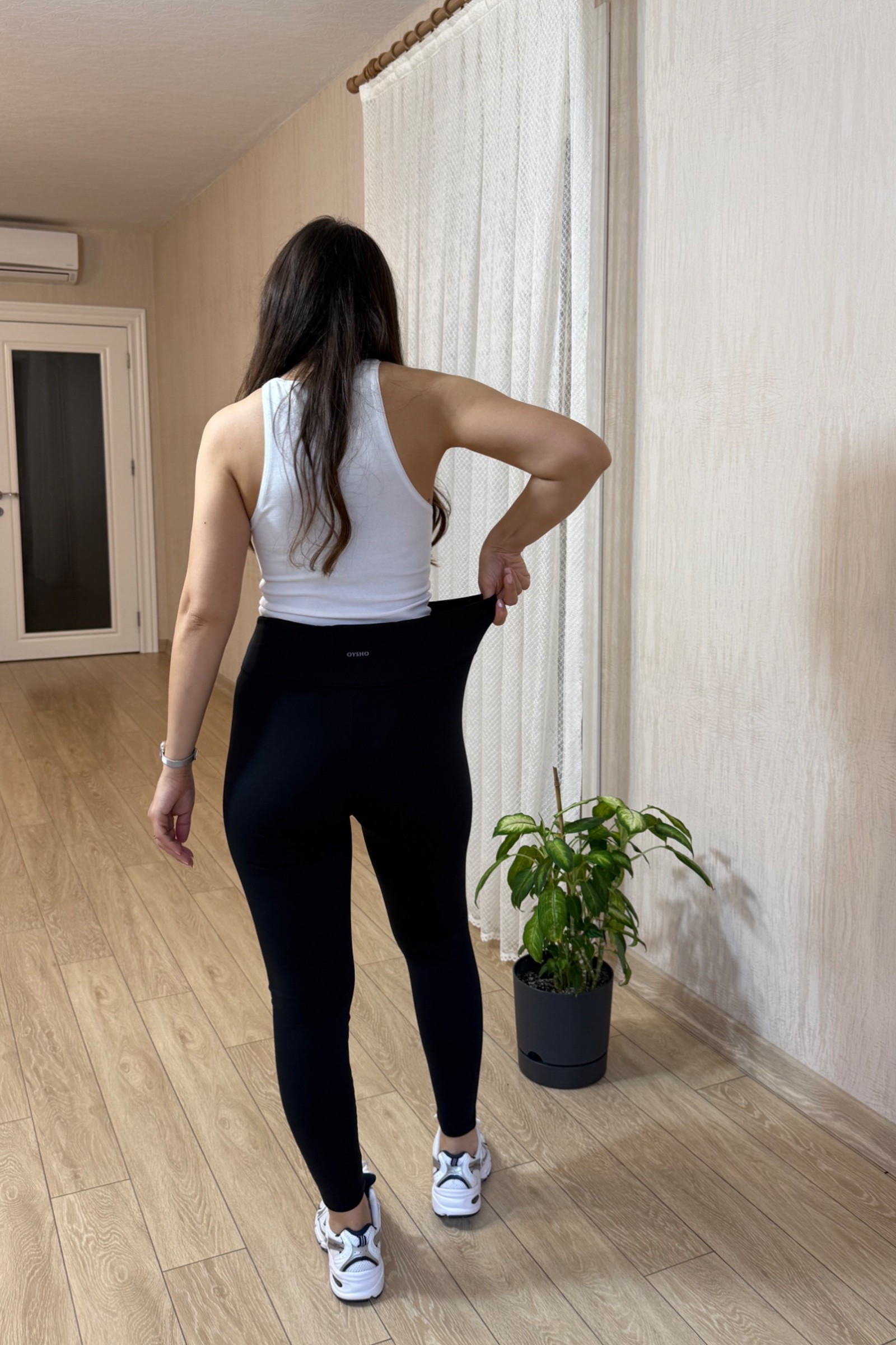Alina Oysh Baskılı Modal Kumaş Tayt - Siyah