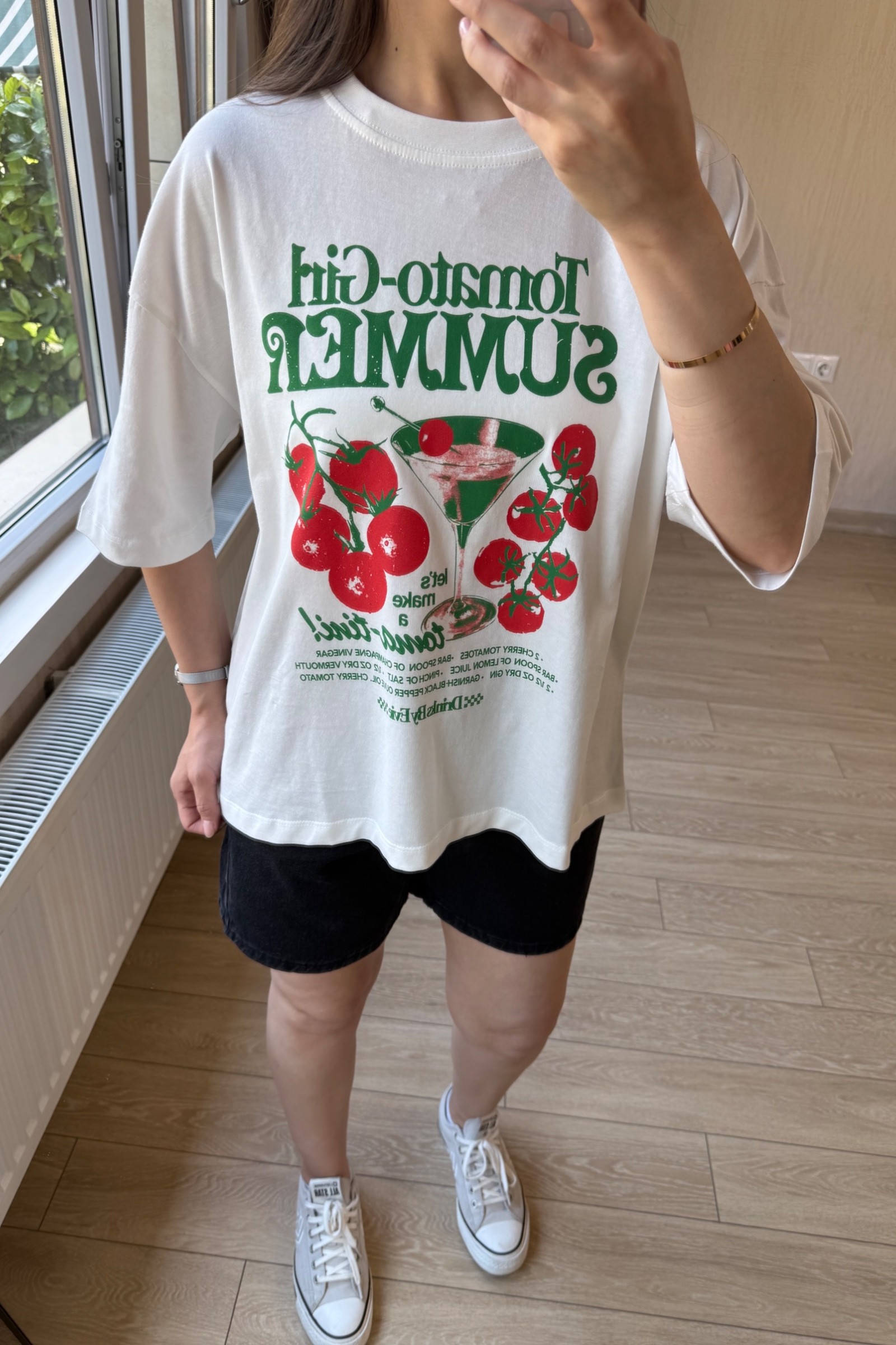 Çello Orj Zr Marka  %100 Pamuklu Baskılı  Basic Tişört - Tomato Baskılı