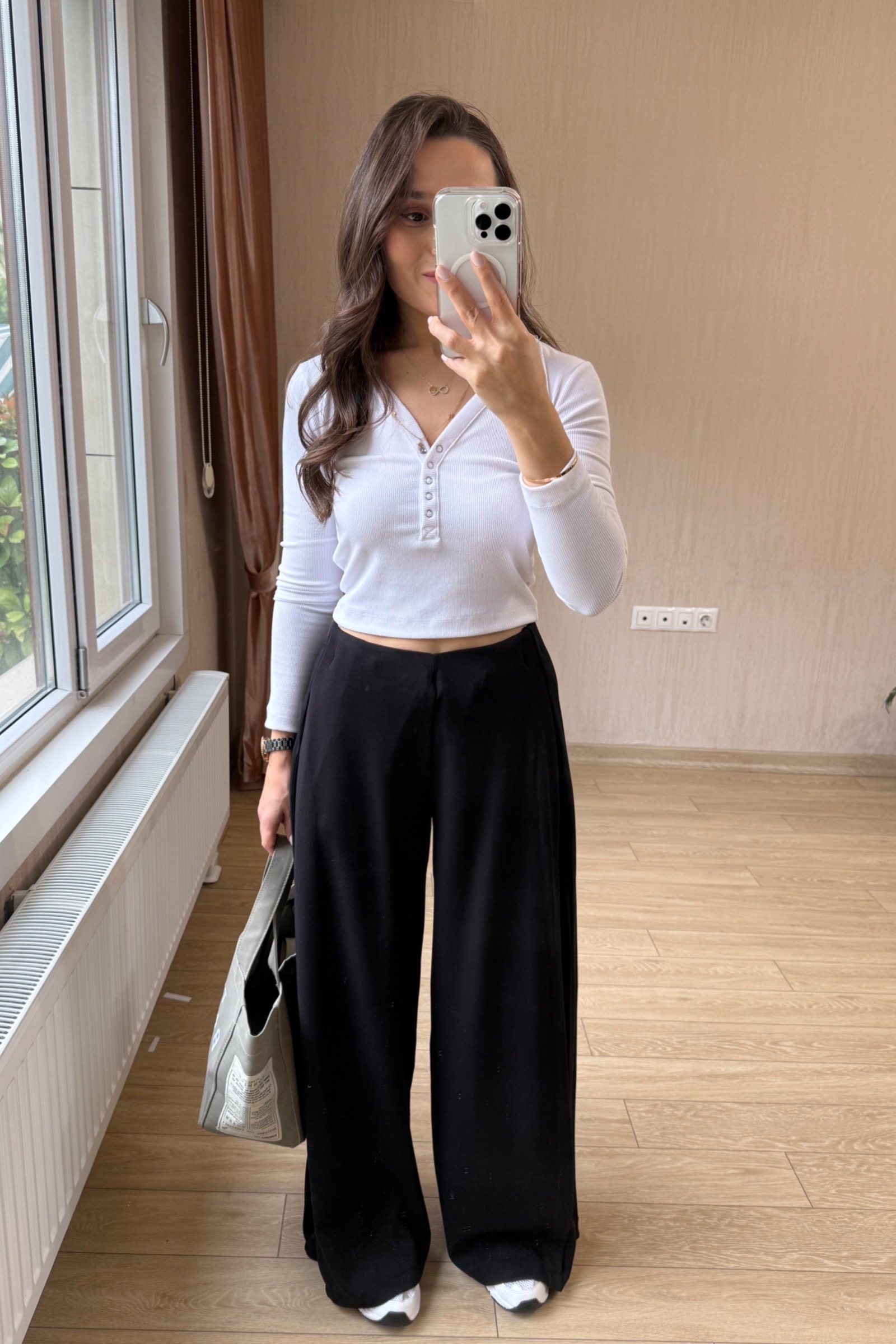  Elodie Orj Oysh Modal Kumaş Wid-Leg Pantolon 