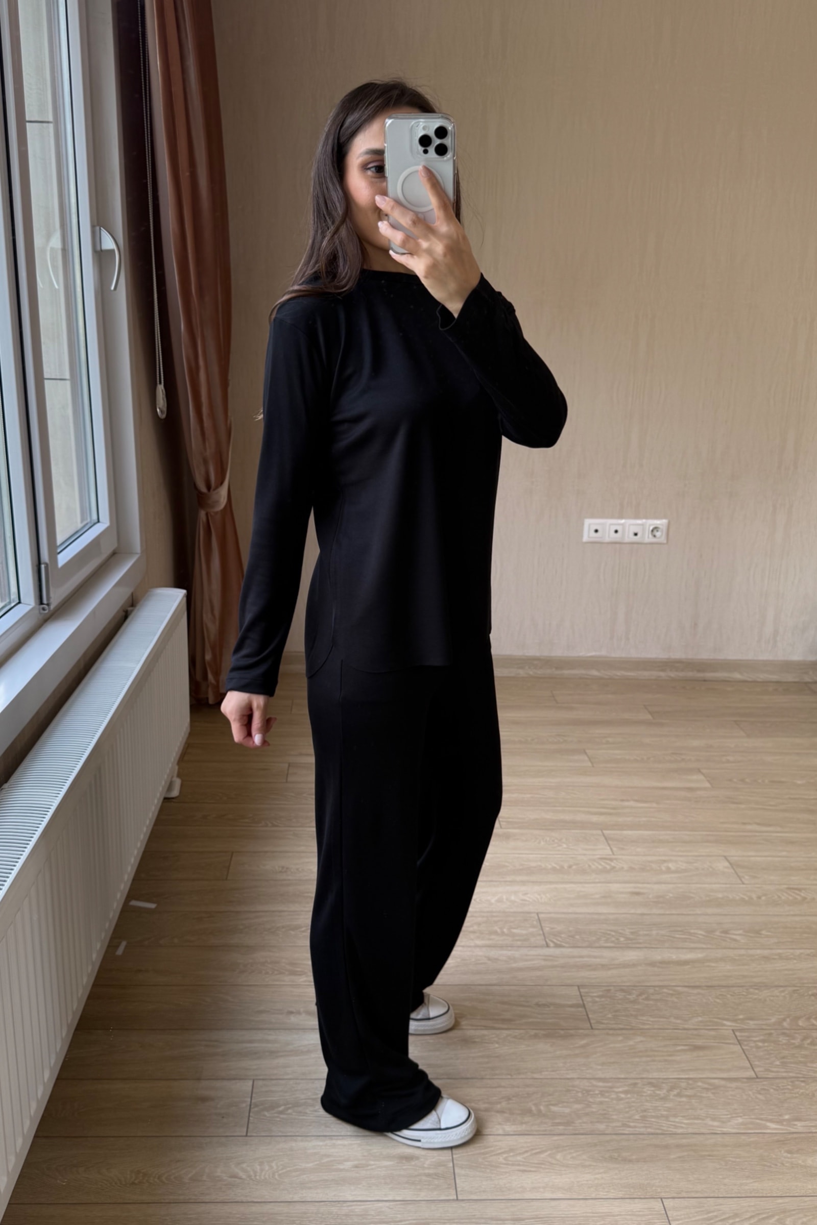 Boss Dumanlı Orj Modal Parça Krop Dəsti