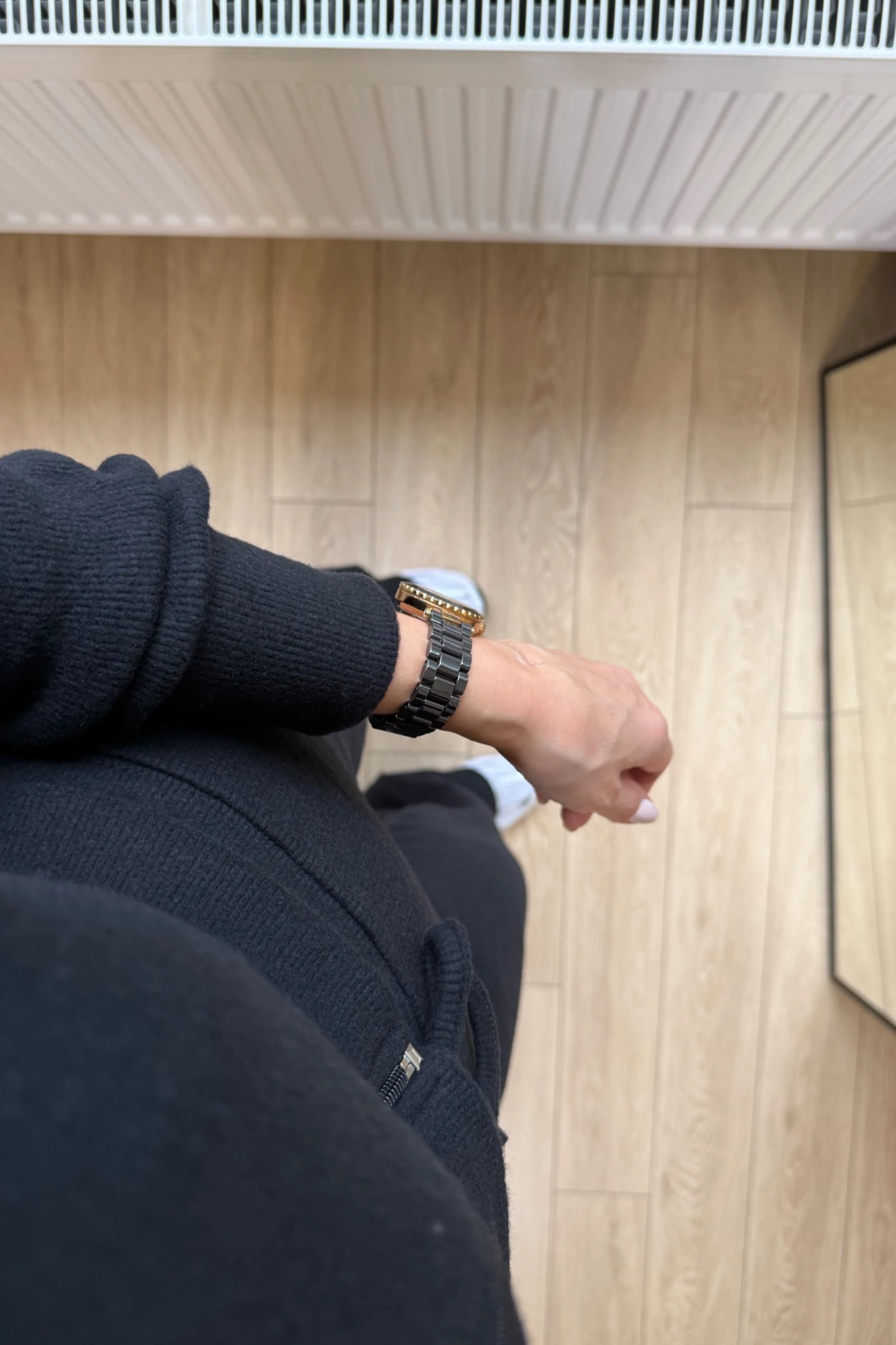 Maria Hırkalı Fitilli Kaşmir Kumaş Takım - Siyah