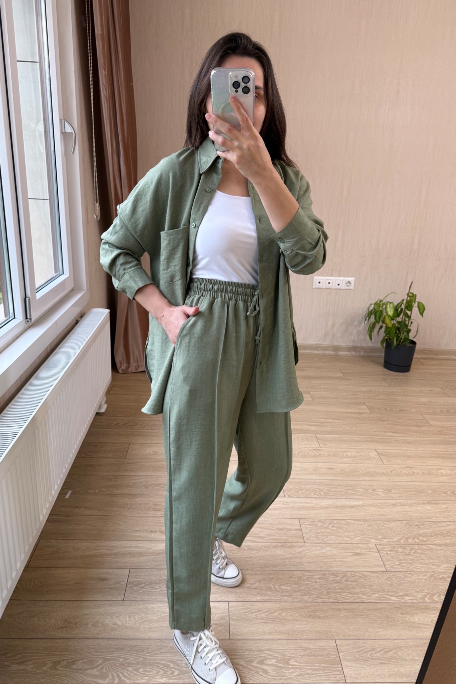 Elya Keten Kumaş Takım