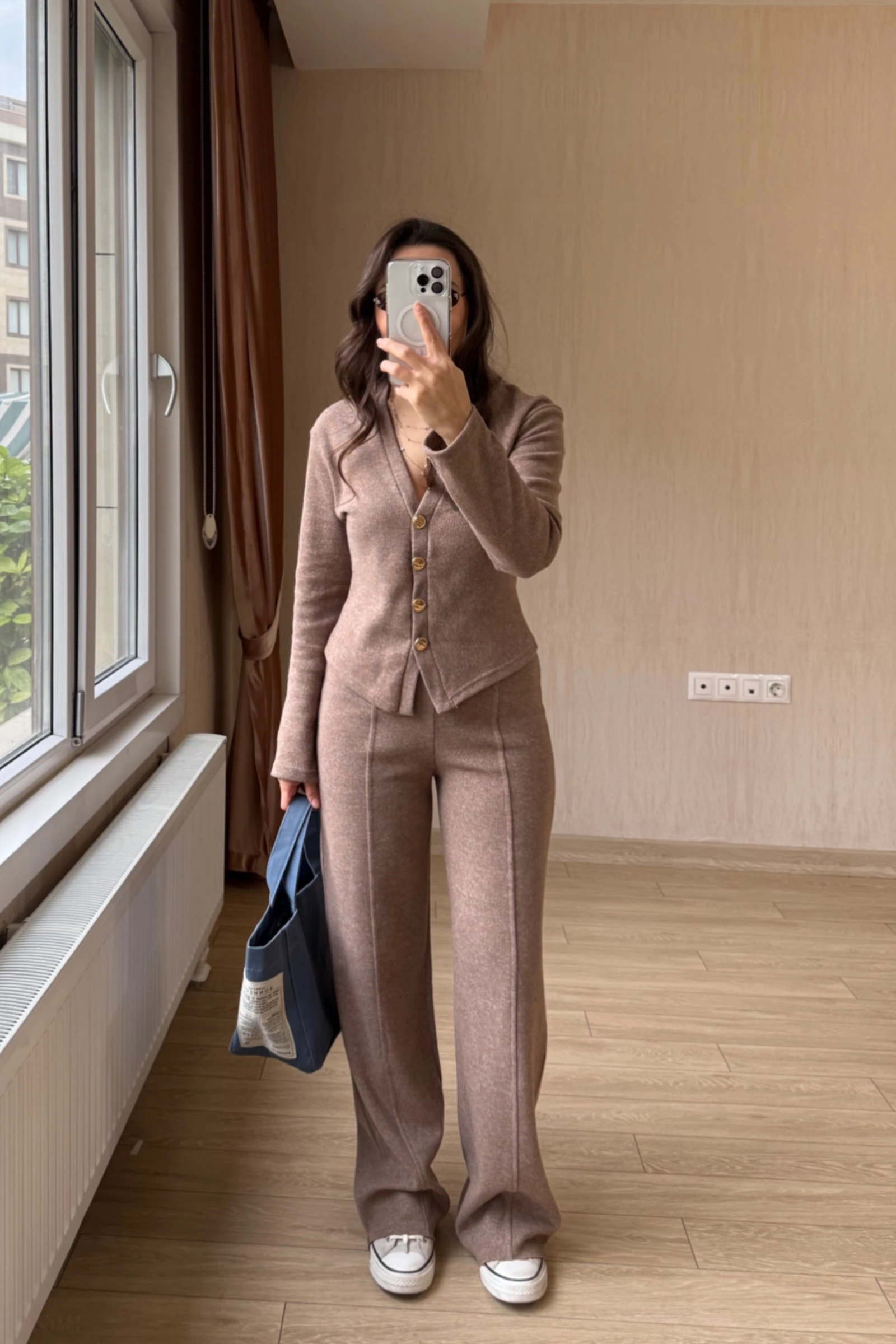 Swis ZR Model Hırka Pantolon Selanik Triko Kumaş Takım