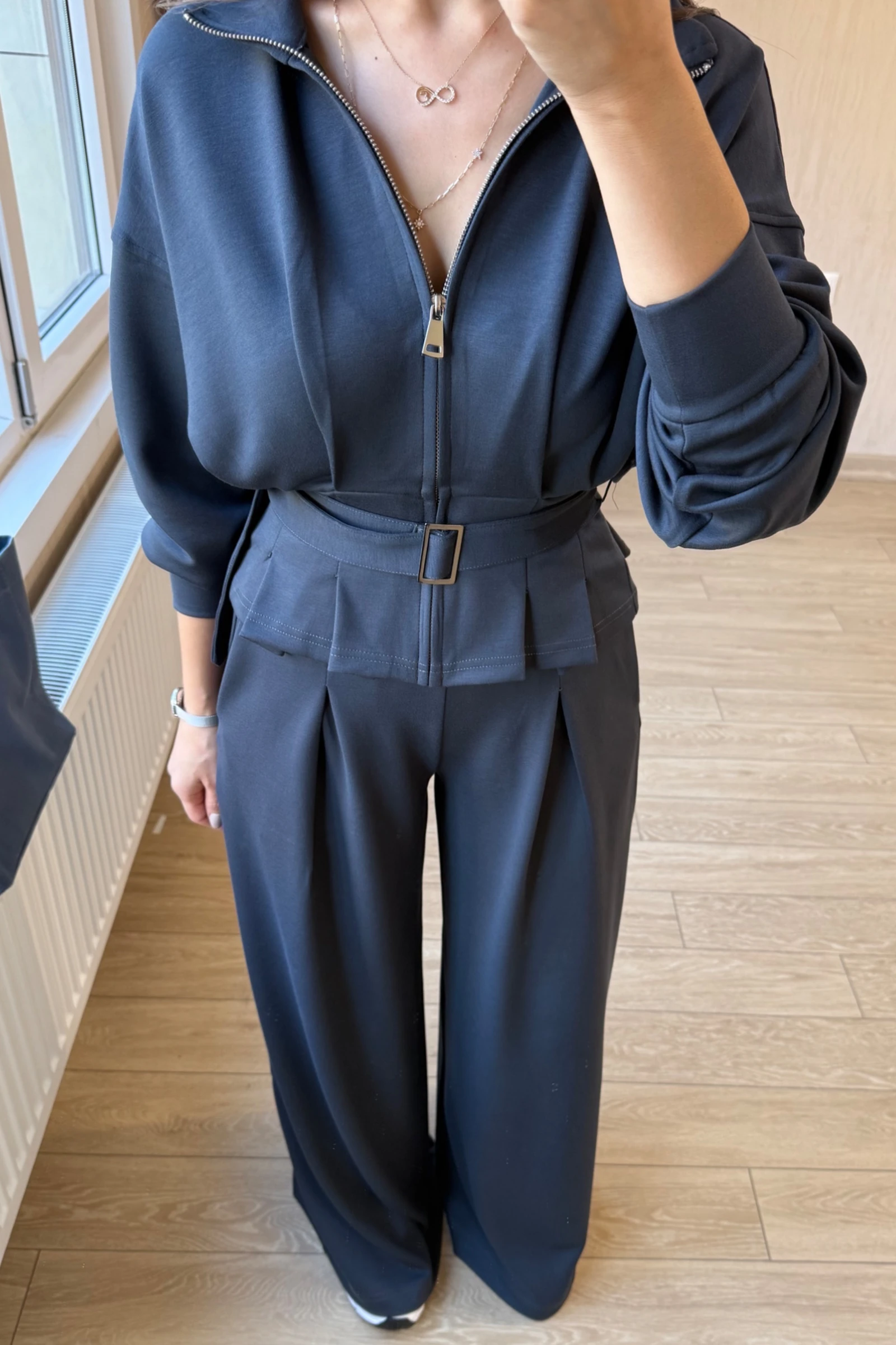  Olvera Orj Modal Kumaş Oysh Model  Ceketli Takım - Antrasit