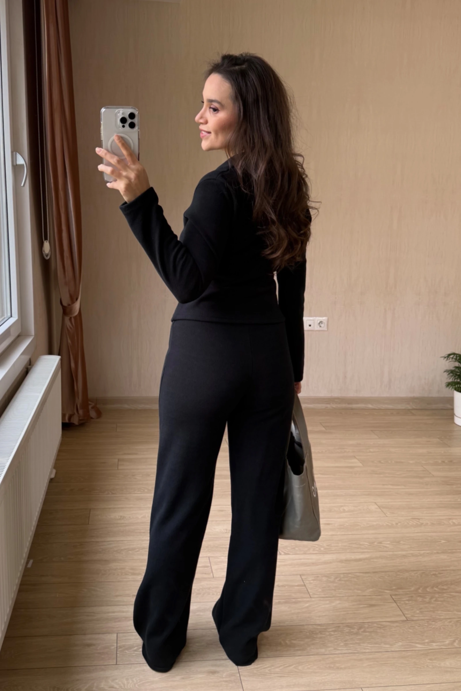 Vanessa Qısaqol Korduroy Kostyum - Nanə Yaşıl - Siyah