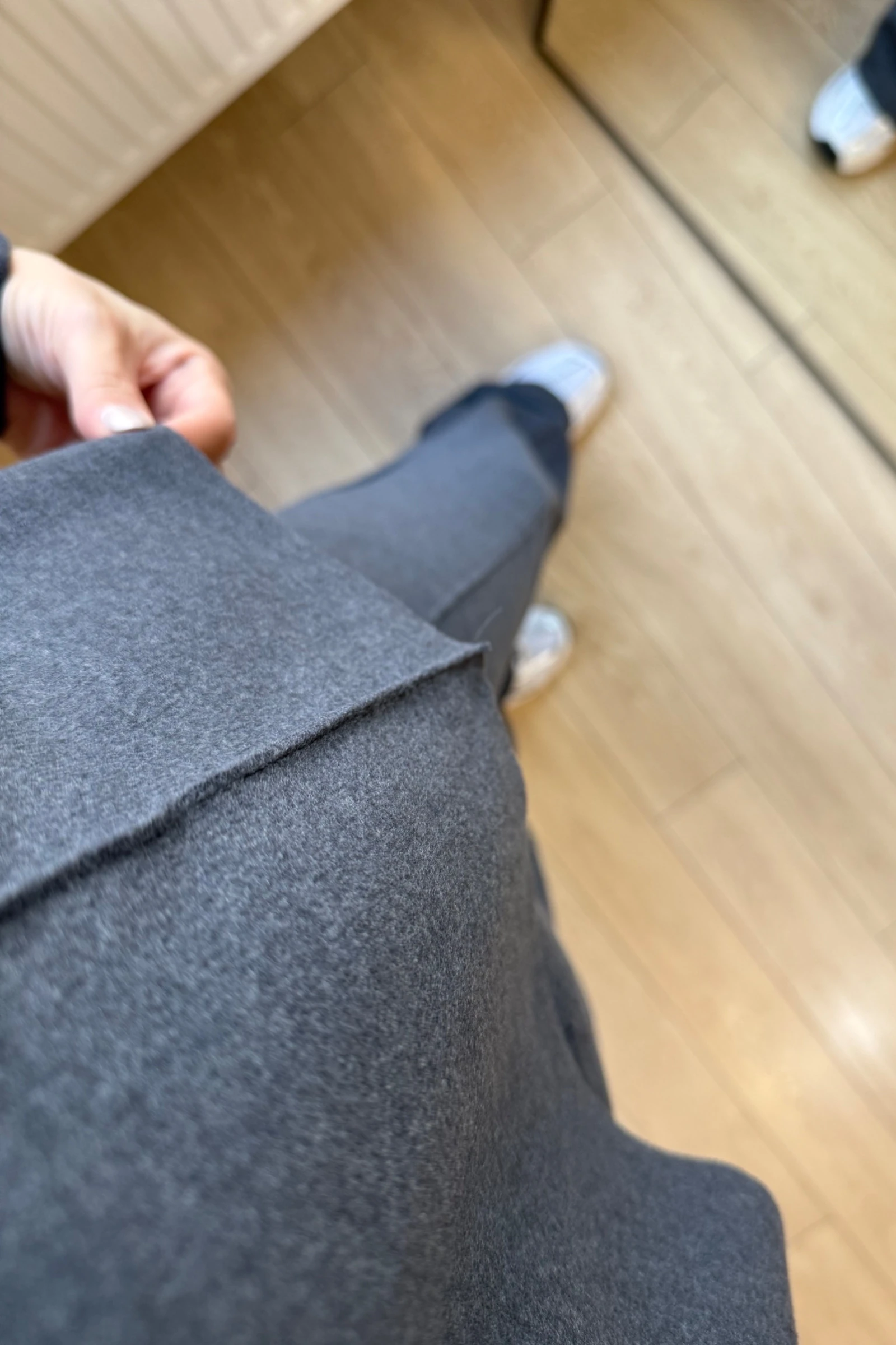 Vanessa Qısaqol Korduroy Kostyum - Nanə Yaşıl - Antrasit