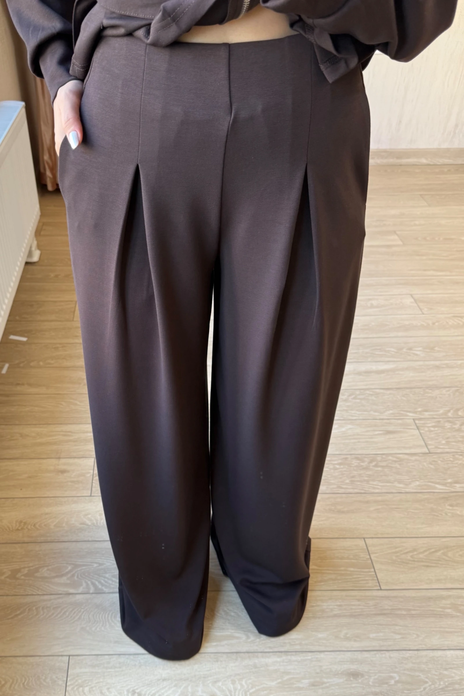  Olvera Orj Modal Kumaş Oysh Model  Ceketli Takım - Acı Kahve