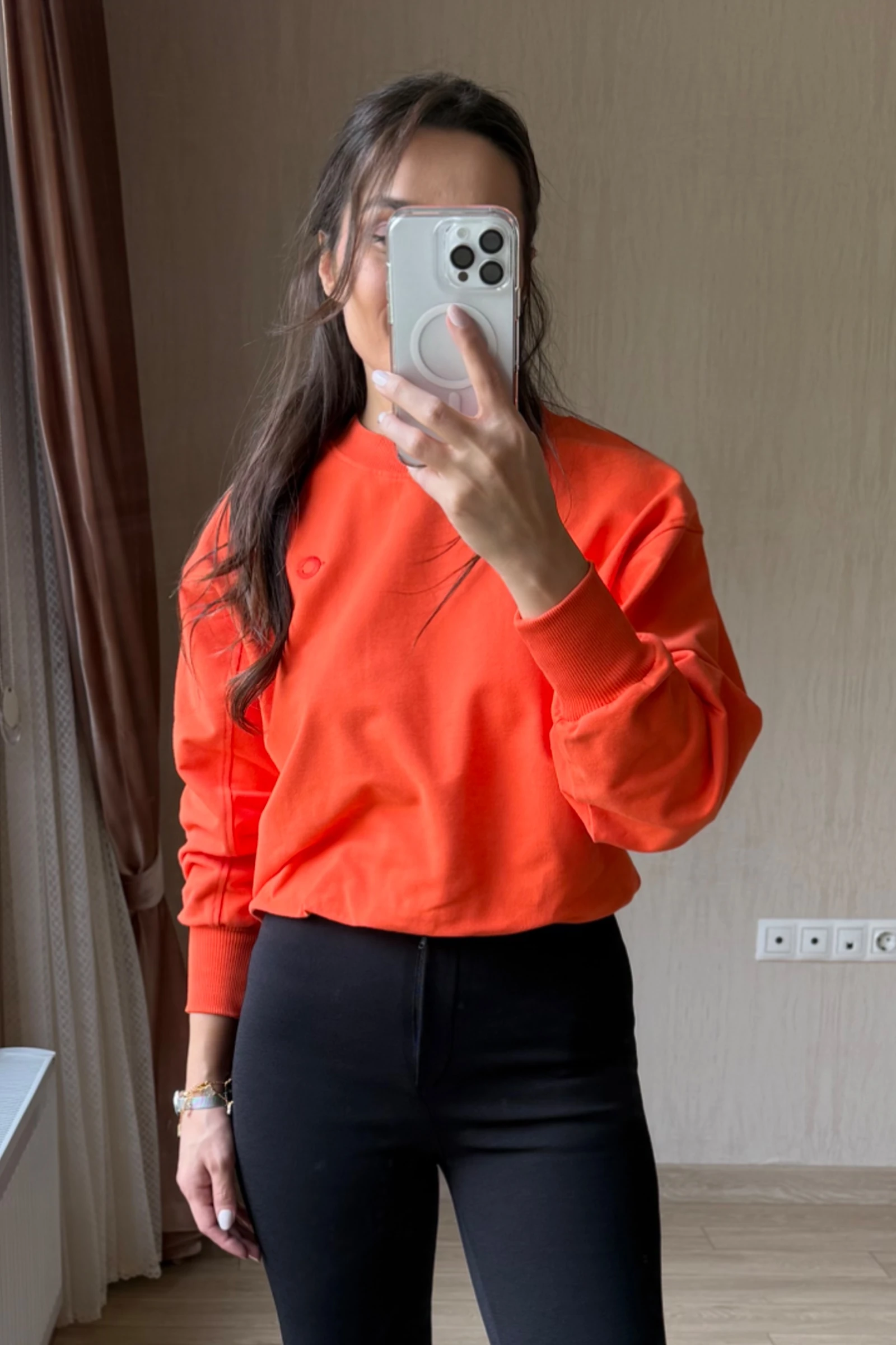 Tom Orj Marka KISA Turuncu Sweatshirt - Turuncu