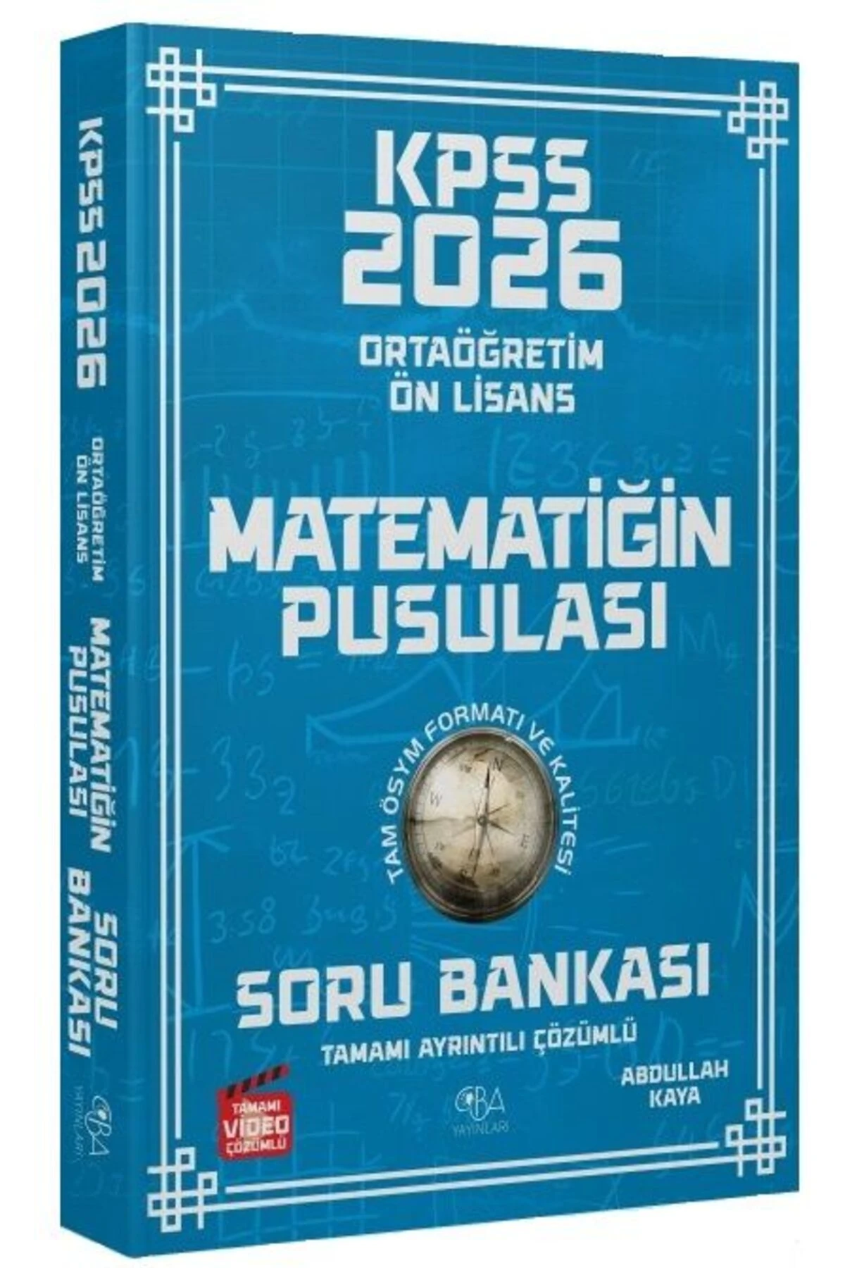 CBA Yayınları 2026 KPSS Lise Ortaöğretim Ön Lisans Matematik Matematiğin Pusulası Soru Bankası Çözüm