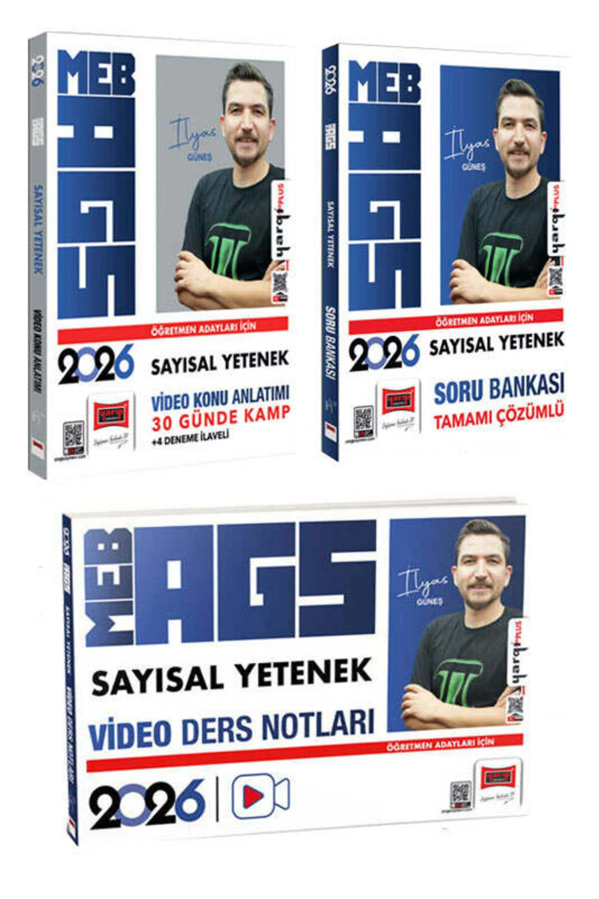 2026 MEB-AGS Öğretmen Adayları İçin Sayısal Kamp - Soru - Video Ders Notları Seti (İlyas Güneş)