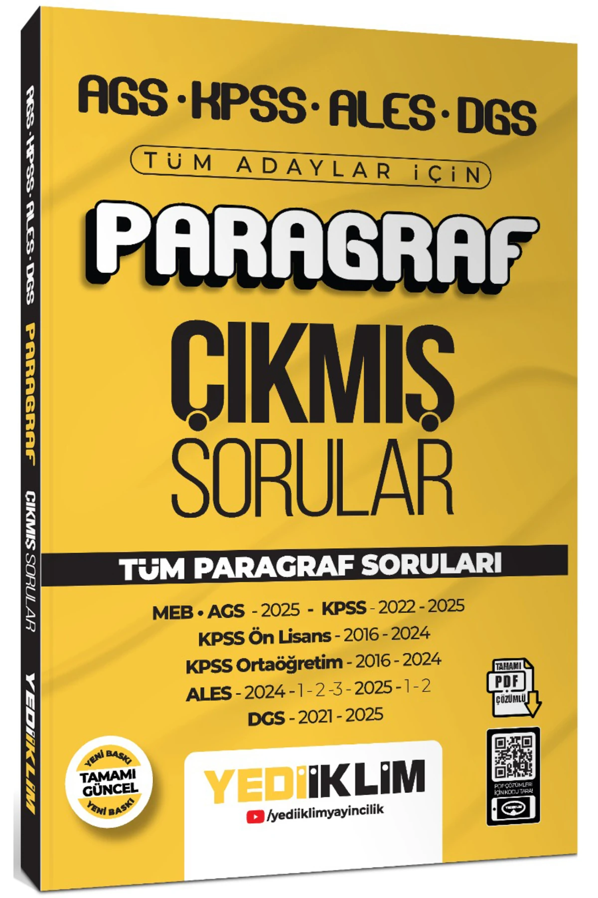 2026 AGS KPSS ALES DGS Tüm Adaylar İçin Paragraf Tamamı PDF Çözümlü Çıkmış Sorular