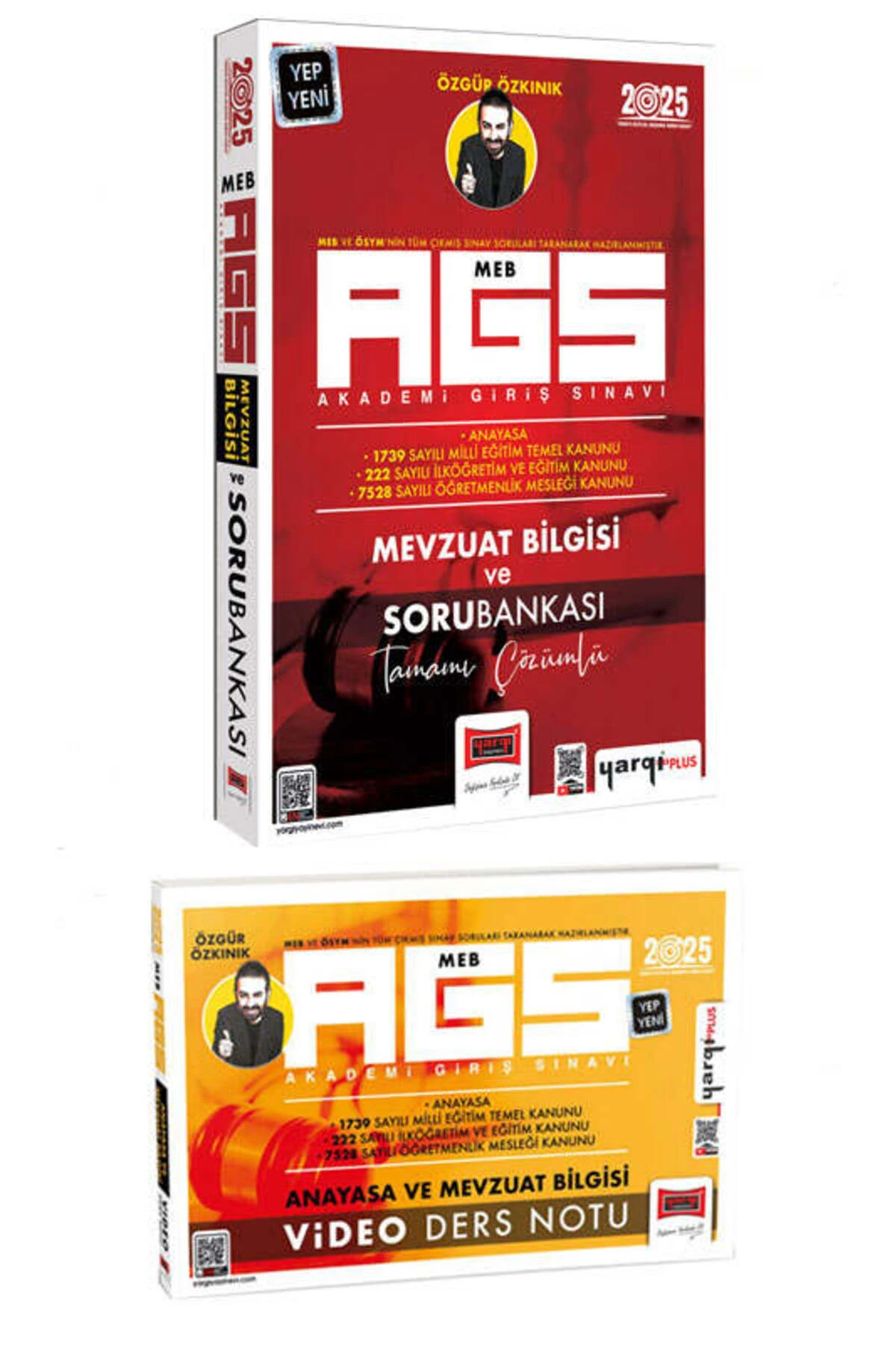 Yargı Yayınları 2025 MEB-AGS Anayasa ve Mevzuat Bilgisi Soru Bankası & Video Ders Notları Seti