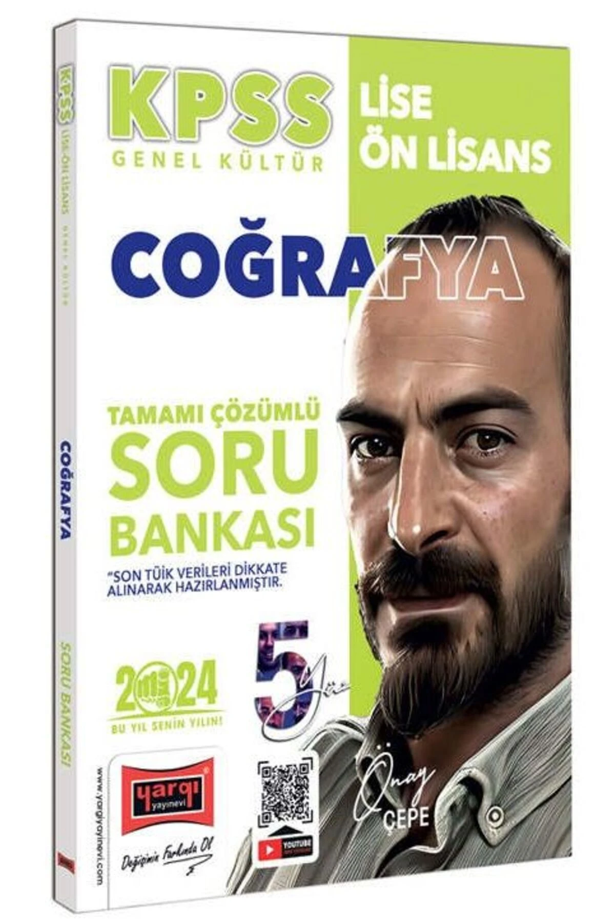 Yargı 2024 KPSS Lise Ön Lisans Coğrafya 5Yüz Soru Bankası Çözümlü - Önay Çepe