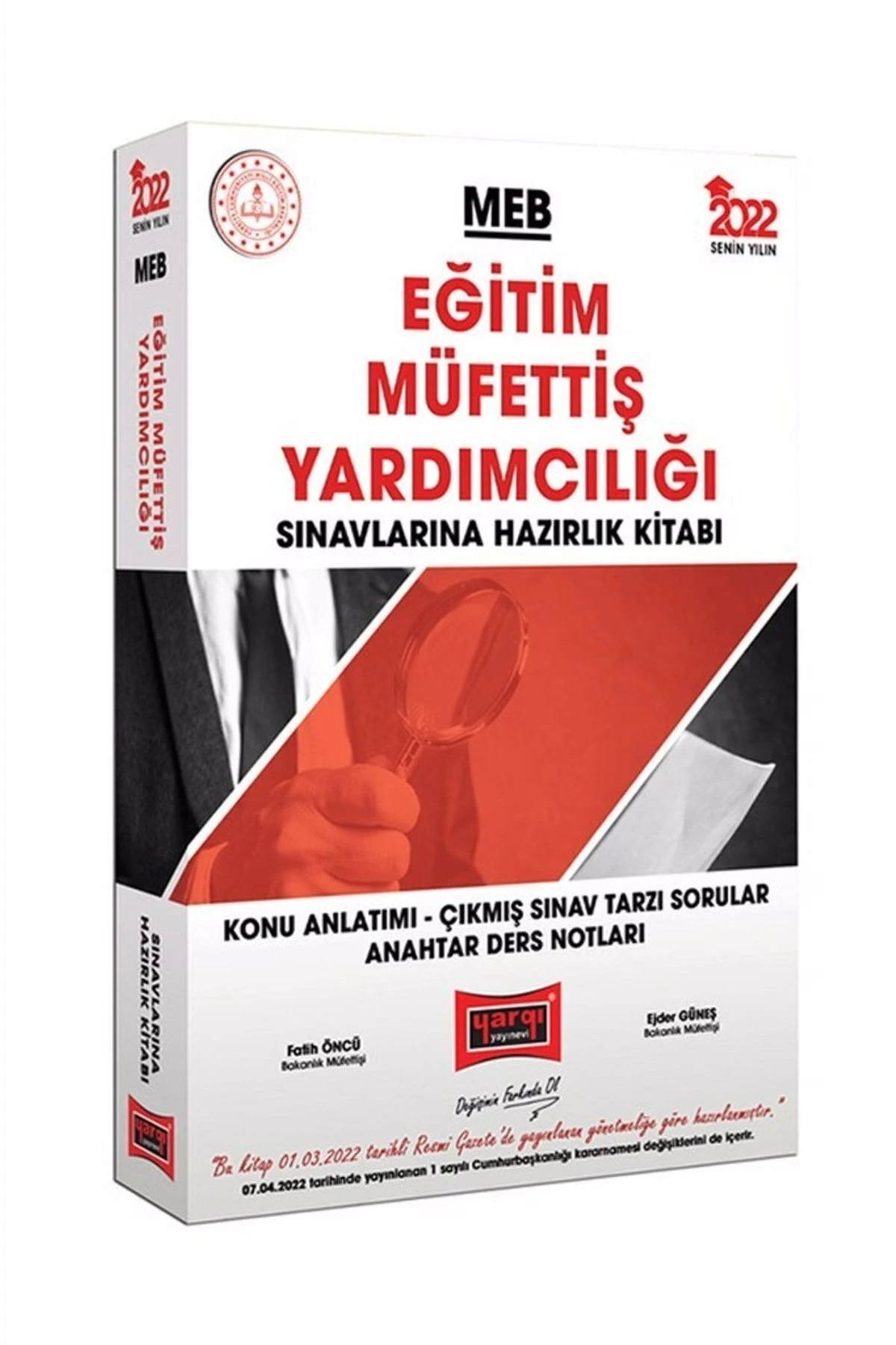 2022 Meb Eğitim Müfettiş Yardımcılığı Sınavlarına Hazırlık Kitabı