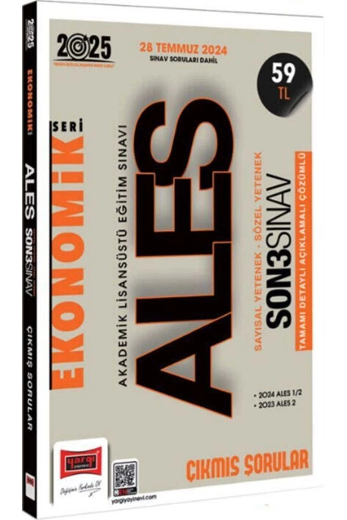 2025 Ales Vip Ekonomik Seri Sayısal Sözel Yetenek Son 3 Sınav Çıkmış Sorular