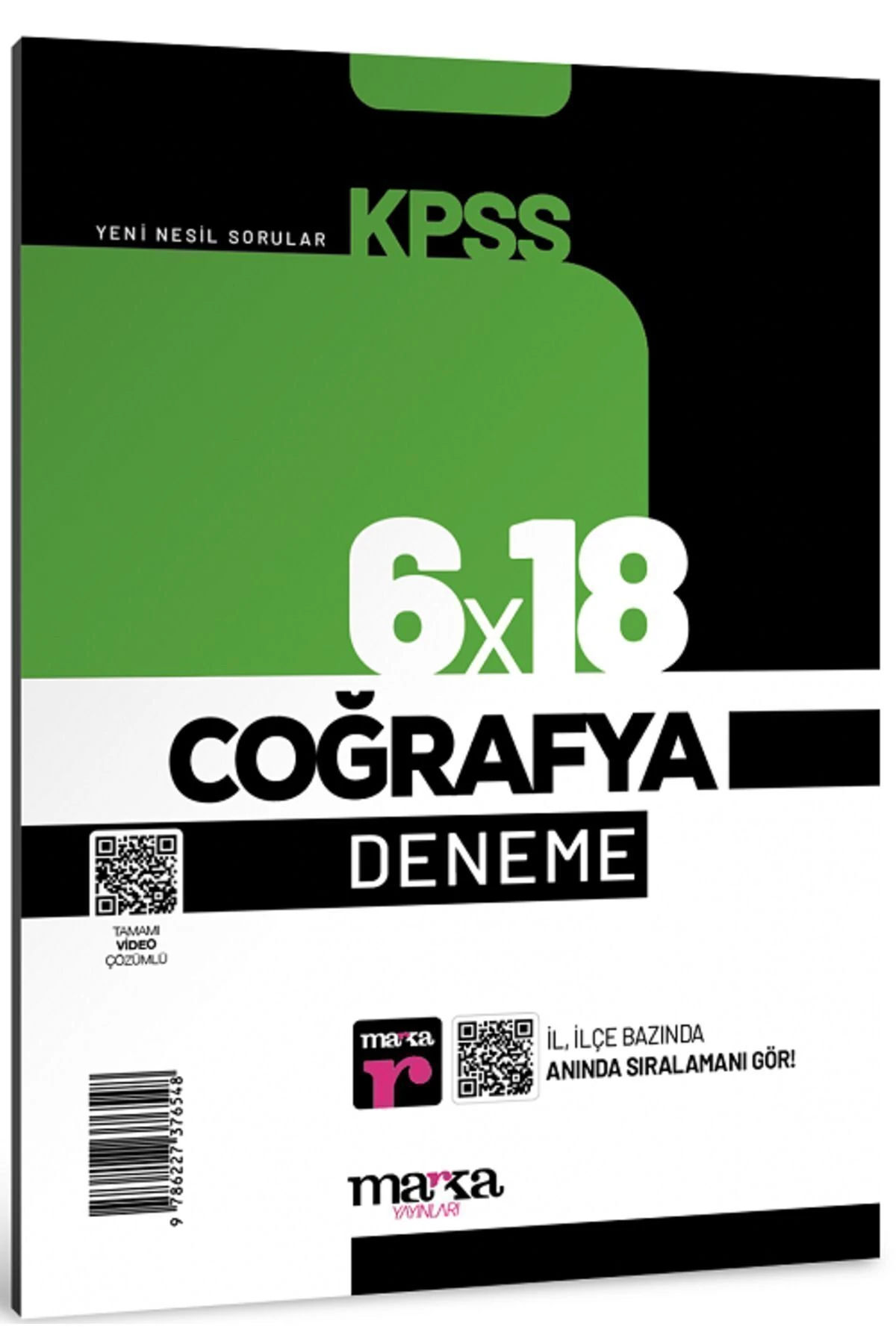 2026 Kpss Coğrafya 6x18 Deneme Tamamı Video Çözümlü Marka Komisyon Kitabı 32 Sayfa