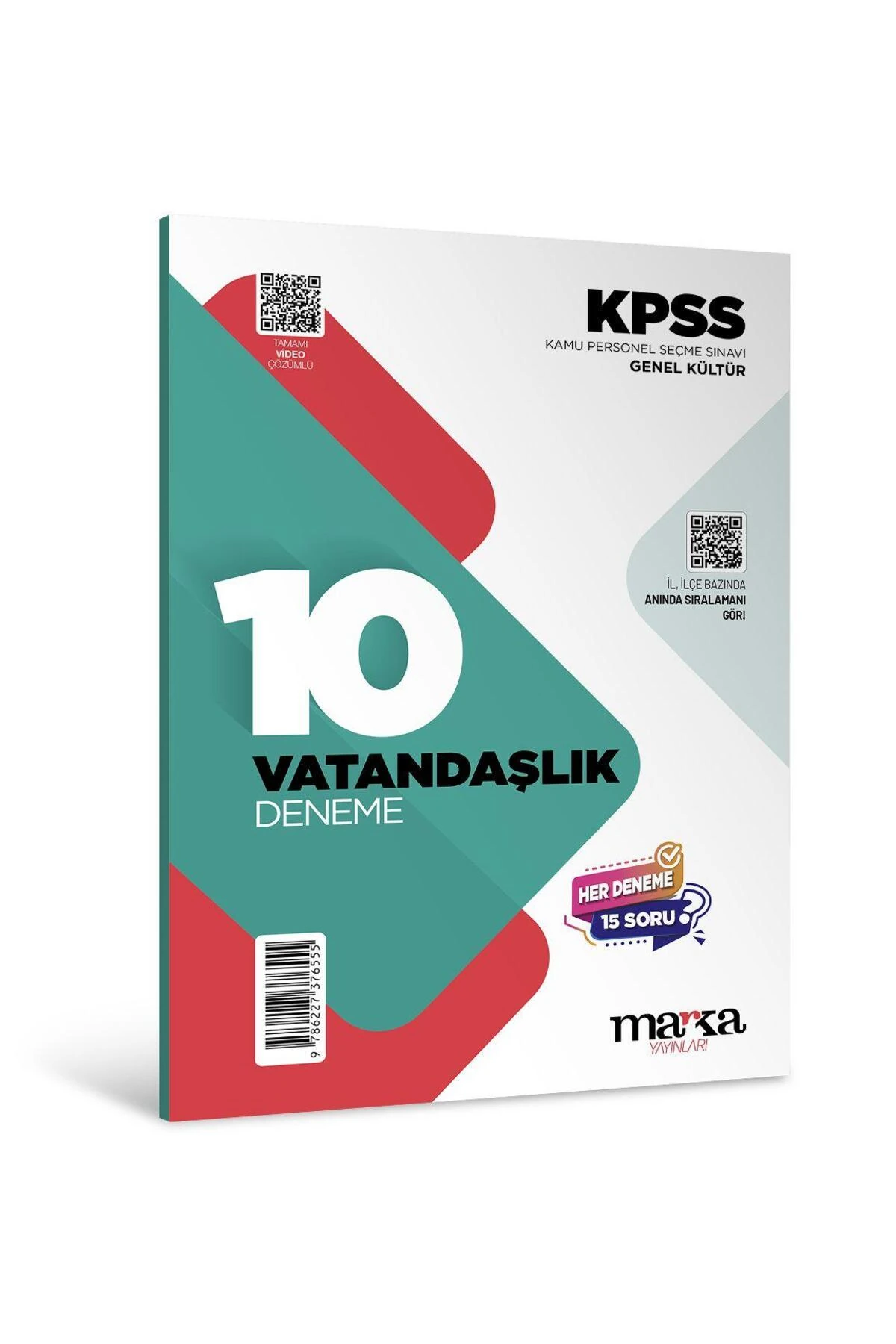 2026 Kpss Vatandaşlık 10x15 Deneme Tamamı Video Çözümlü Marka Komisyon Kitabı 32 Sayfa Marka Yayınla