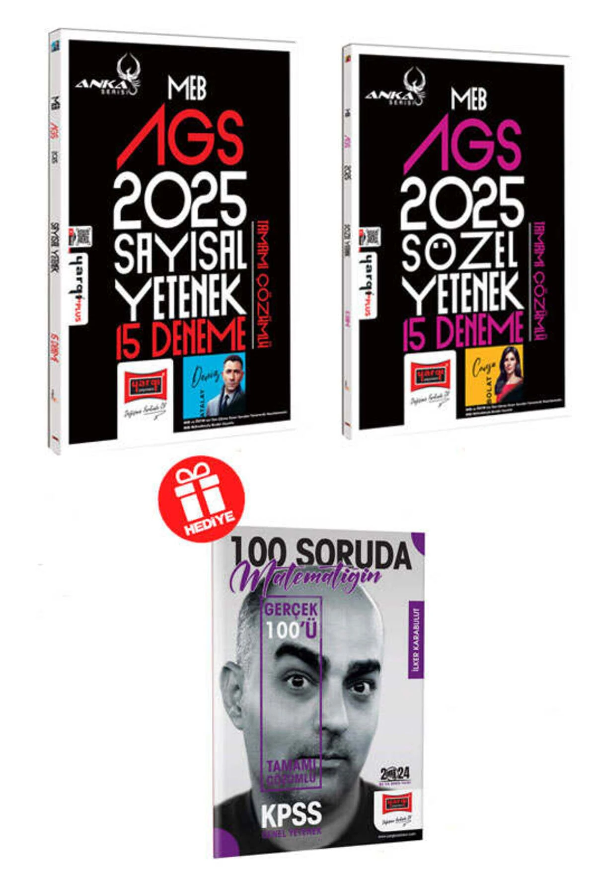 Yargı Yayınları 2025 MEB-AGS Anka Serisi Sayısal ve Sözel Yetenek 15 Deneme Seti (Hediyeli)
