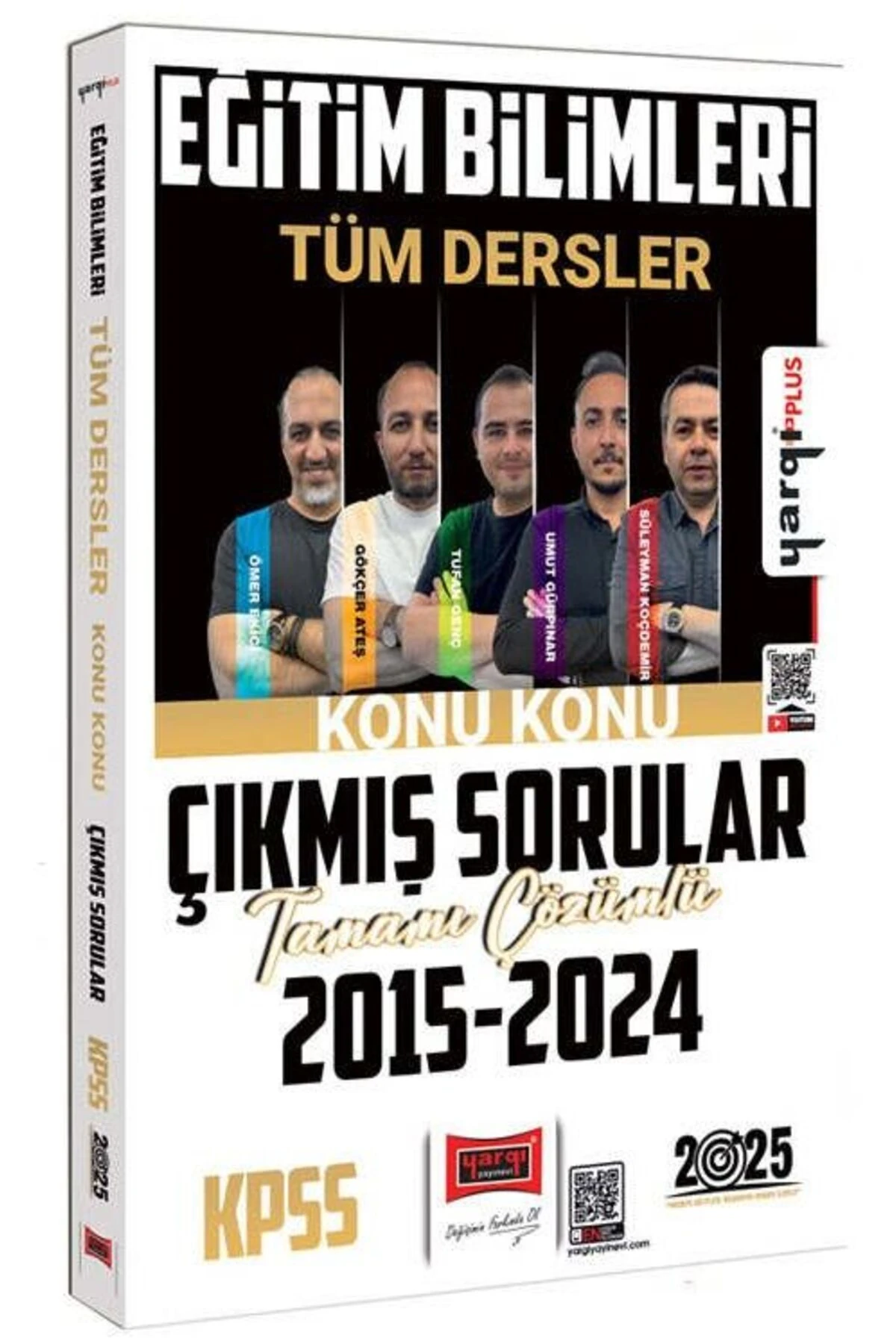 2025 KPSS Eğitim Bilimleri Tüm Dersler 2015-2024 Tamamı Çözümlü Konu Konu Çıkmış Sorular