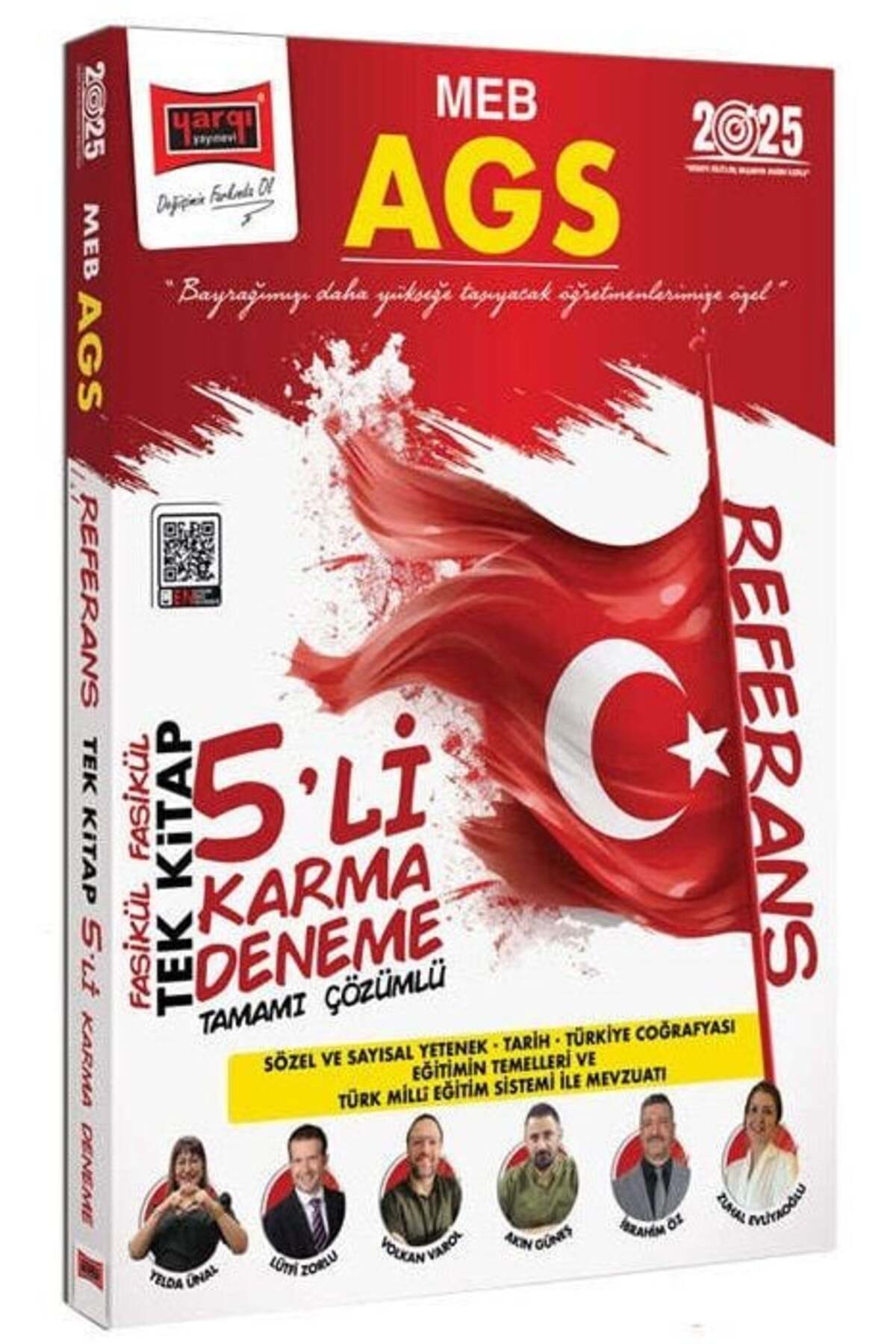 Yargı 2025 MEB-AGS Tüm Dersler Referans 5 Karma Deneme Tek Kitap Çözümlü Yargı Yayınları