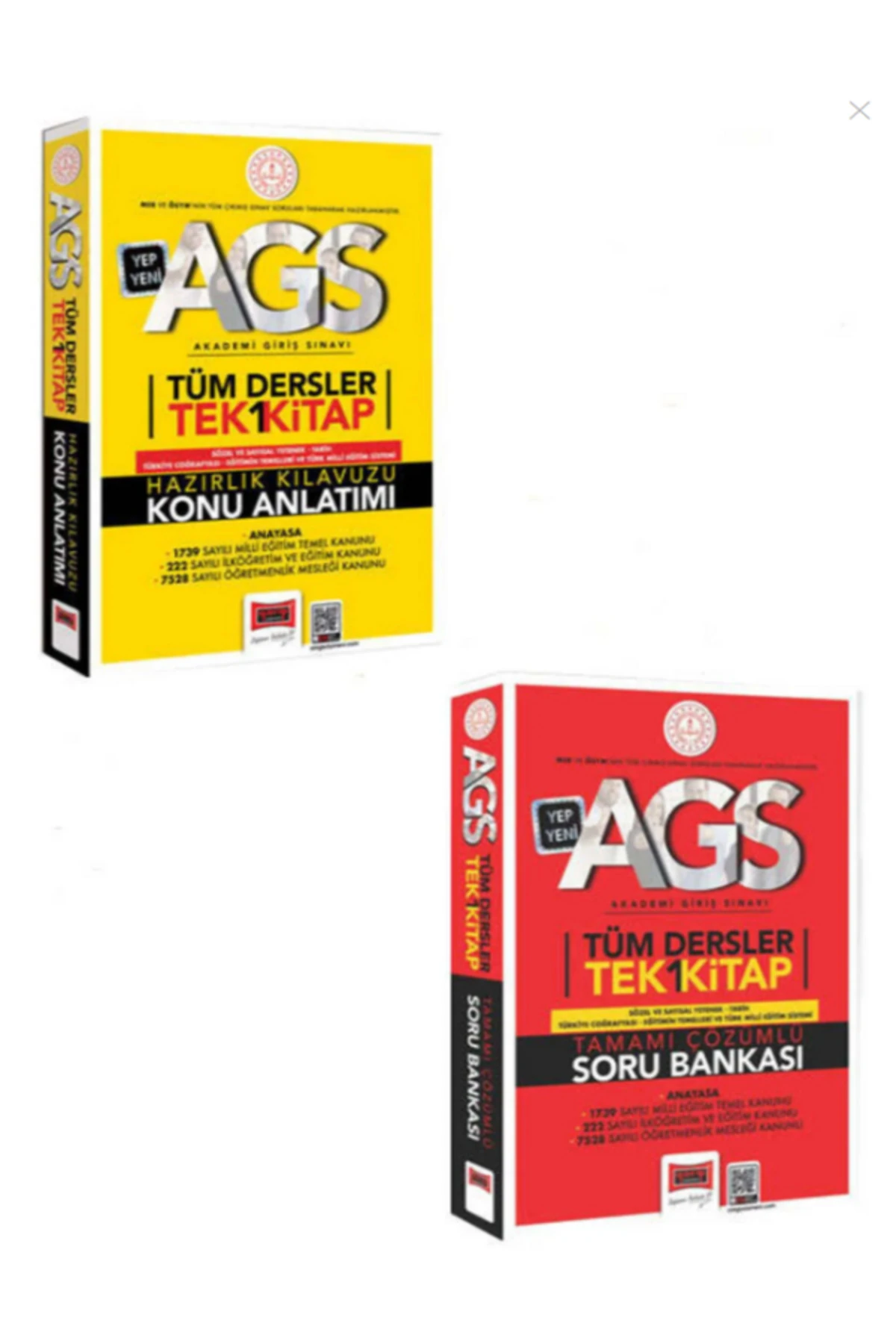 Yargı Akademi 2025 Meb - Ags Konu Soru (2 Kitap) Set