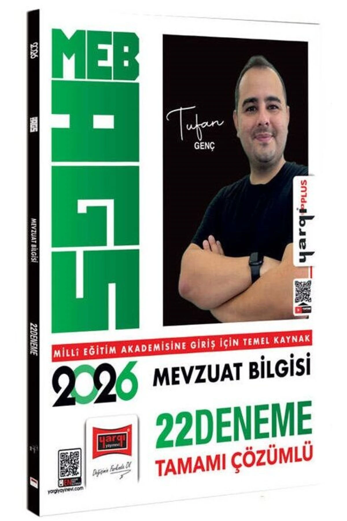 Yargı 2026 MEB-AGS Mevzuat Bilgisi 22 Deneme Çözümlü - Tufan Genç Yargı Yayınları