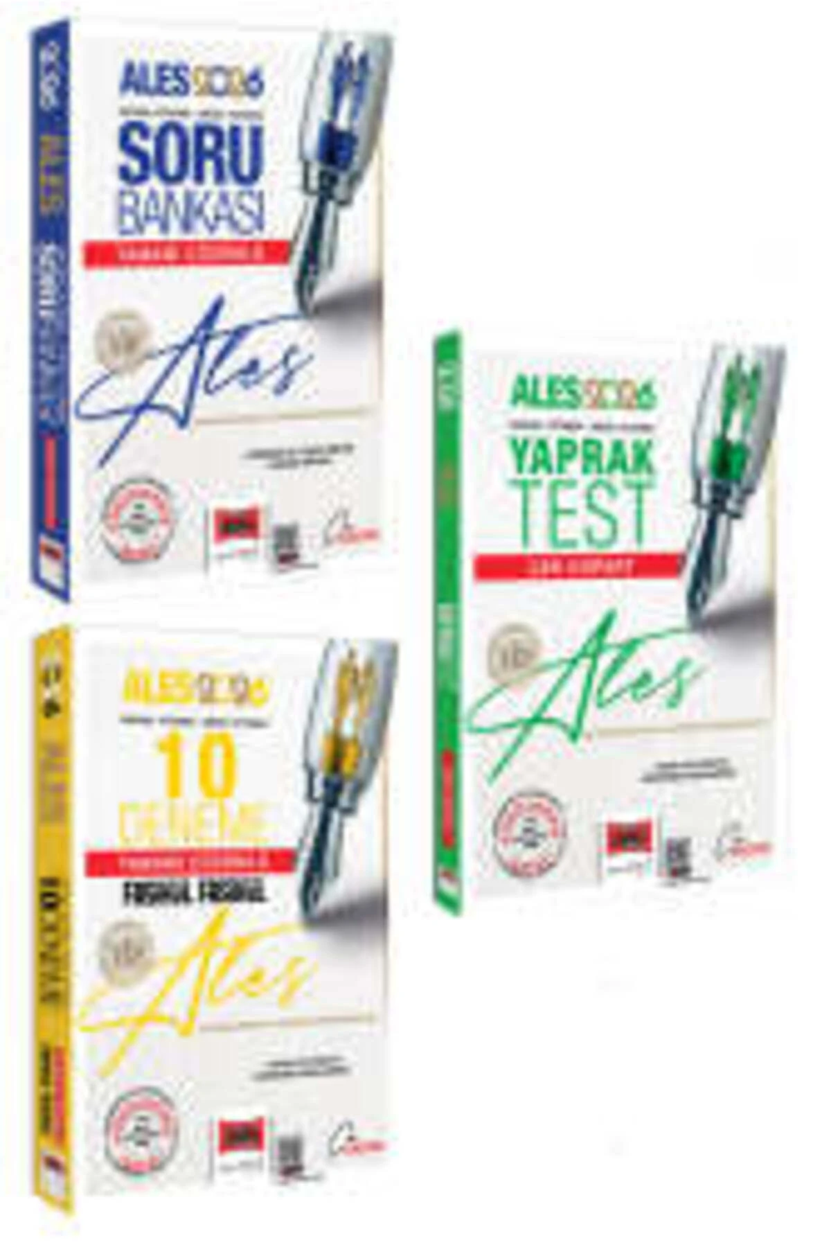 2026 ALES VIP Sayısal-Sözel Yetenek Soru - 10 Deneme - Yaprak Test Seti (3 Kitap)