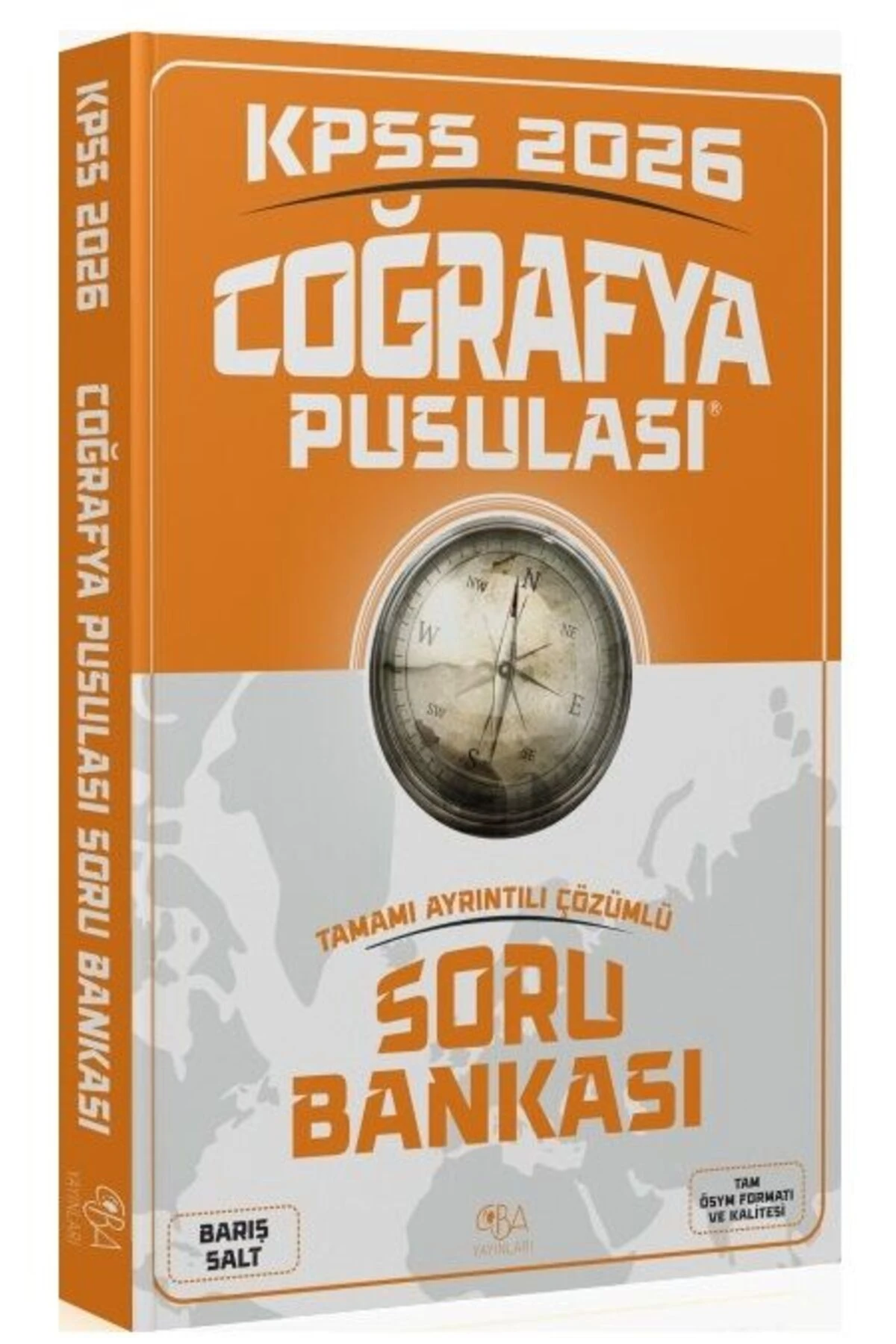 CBA Yayınları 2026 KPSS Coğrafya Pusulası Soru Bankası Çözümlü - Barış Salt CBA Yayınları