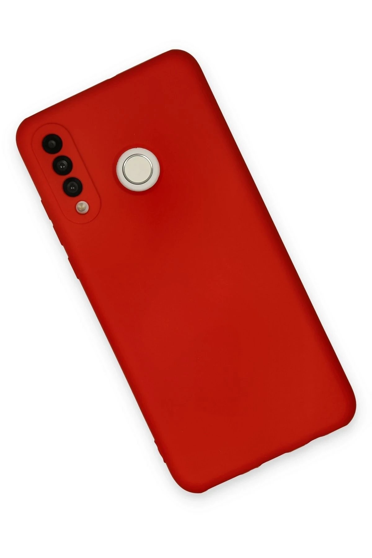 Huawei P30 Lite Kılıf Nano içi Kadife Silikon - Kırmızı